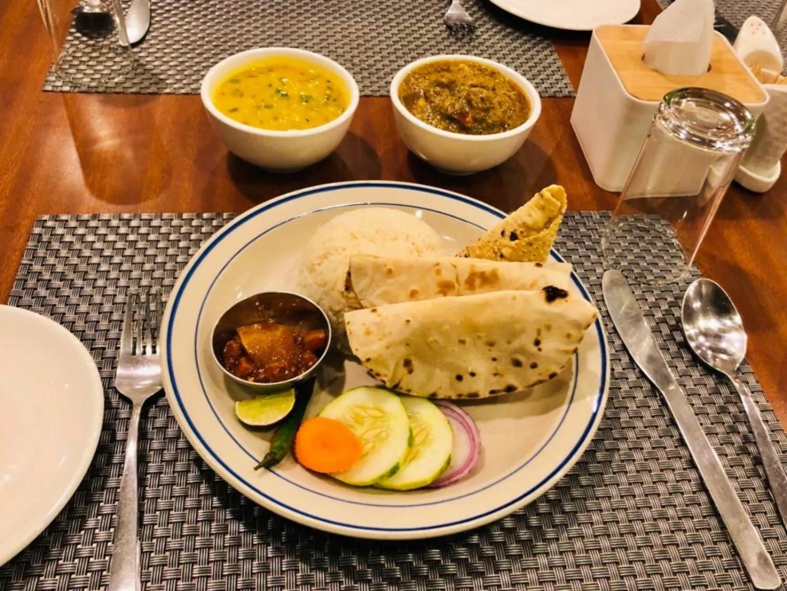 Food and drinks in Hotel Peaceland Lumbini