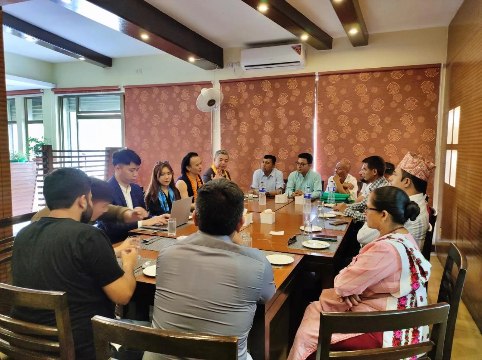 People in Hotel Peaceland Lumbini