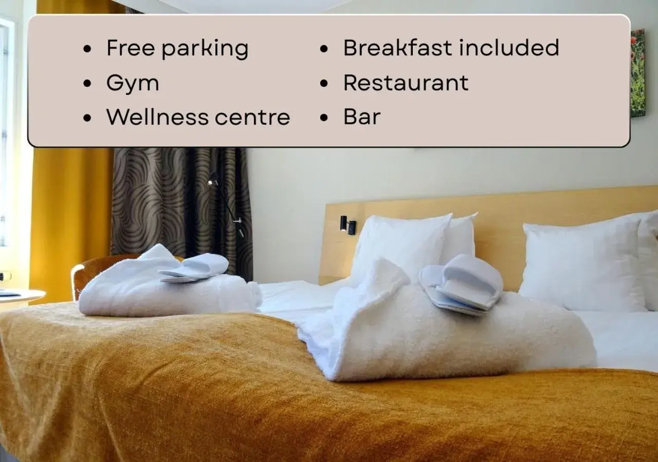 Property building, Bed in Hotell Erikslund Property building, Bed in Hotell Erikslund