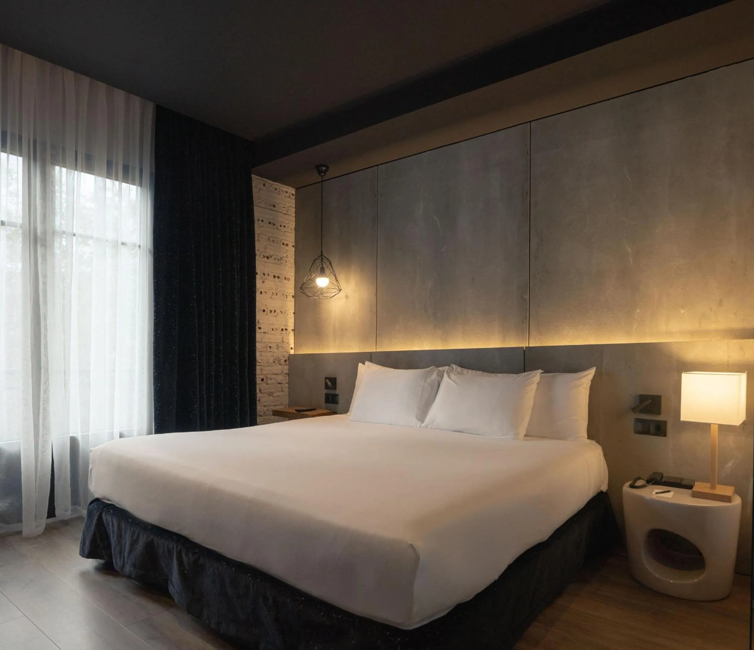 Bed in Hotel Tayko Bilbao