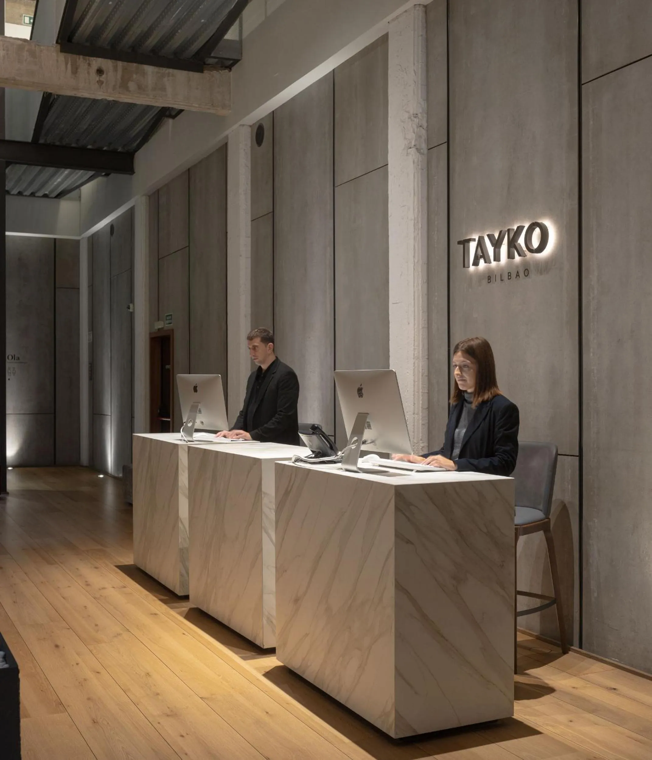 Lobby or reception in Hotel Tayko Bilbao
