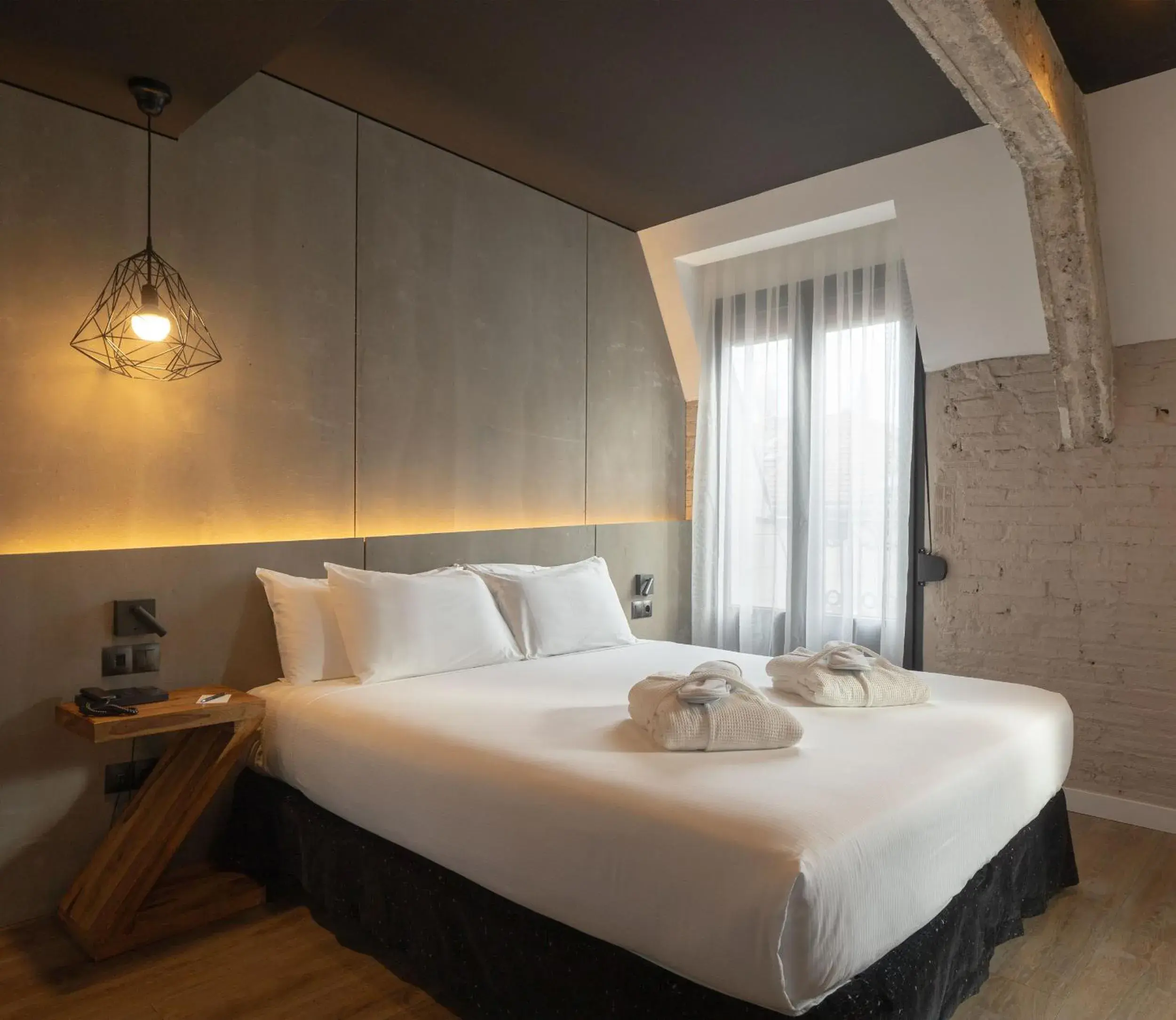 Bed in Hotel Tayko Bilbao Bed in Hotel Tayko Bilbao