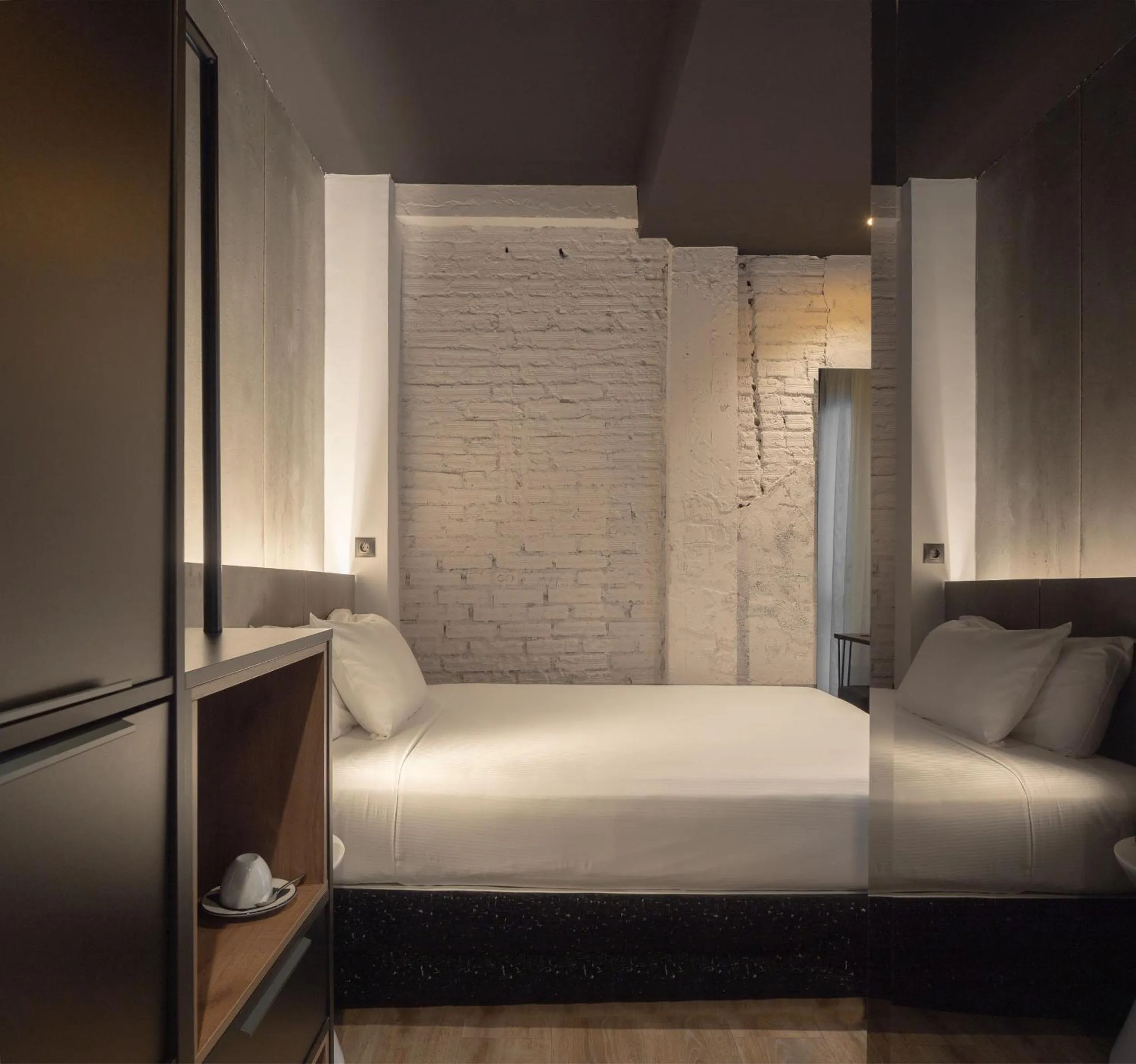 Bedroom, Bed in Hotel Tayko Bilbao