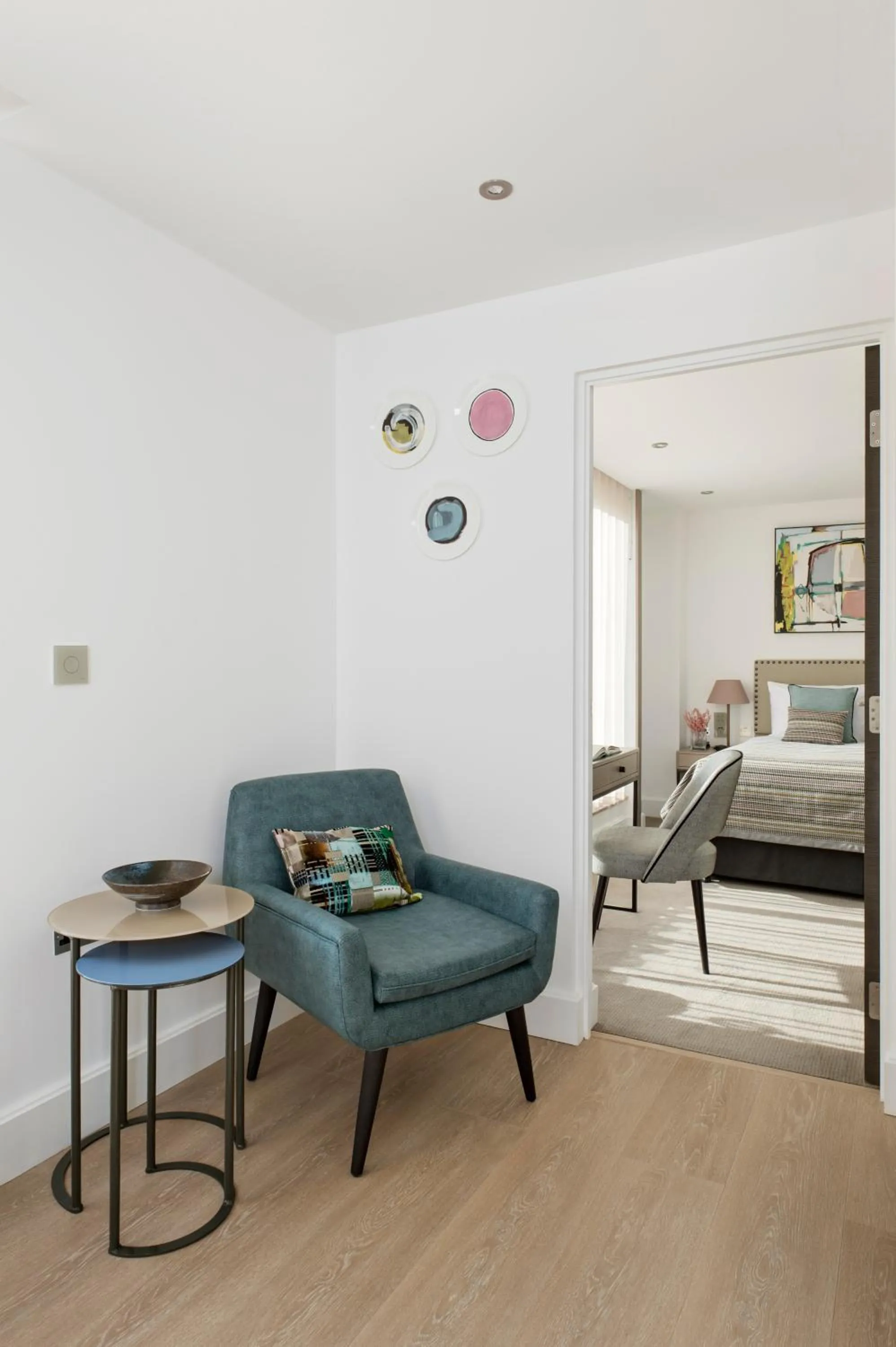 Living room, Bed in The Chronicle by Supercity Aparthotels