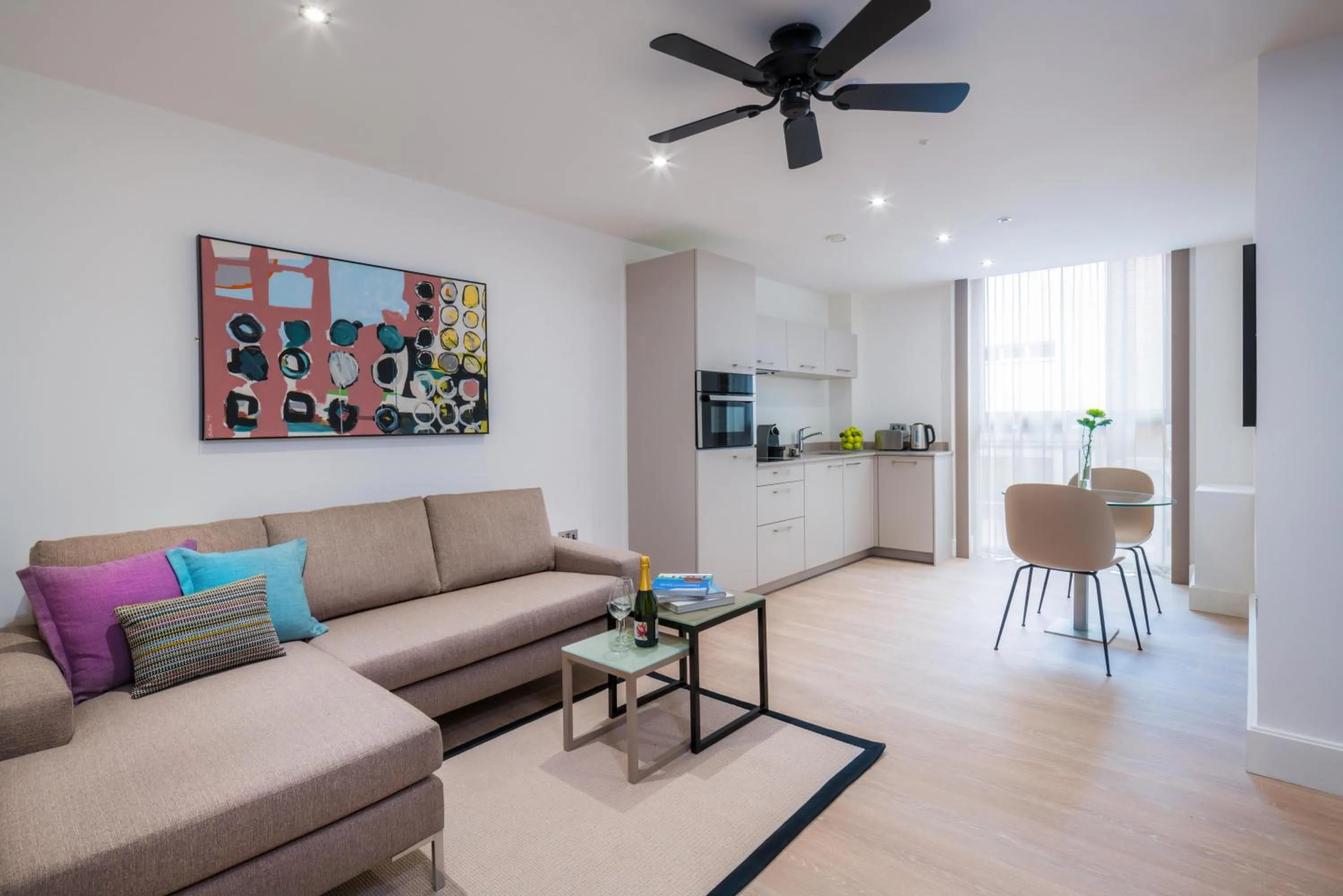 Seating area in The Chronicle by Supercity Aparthotels