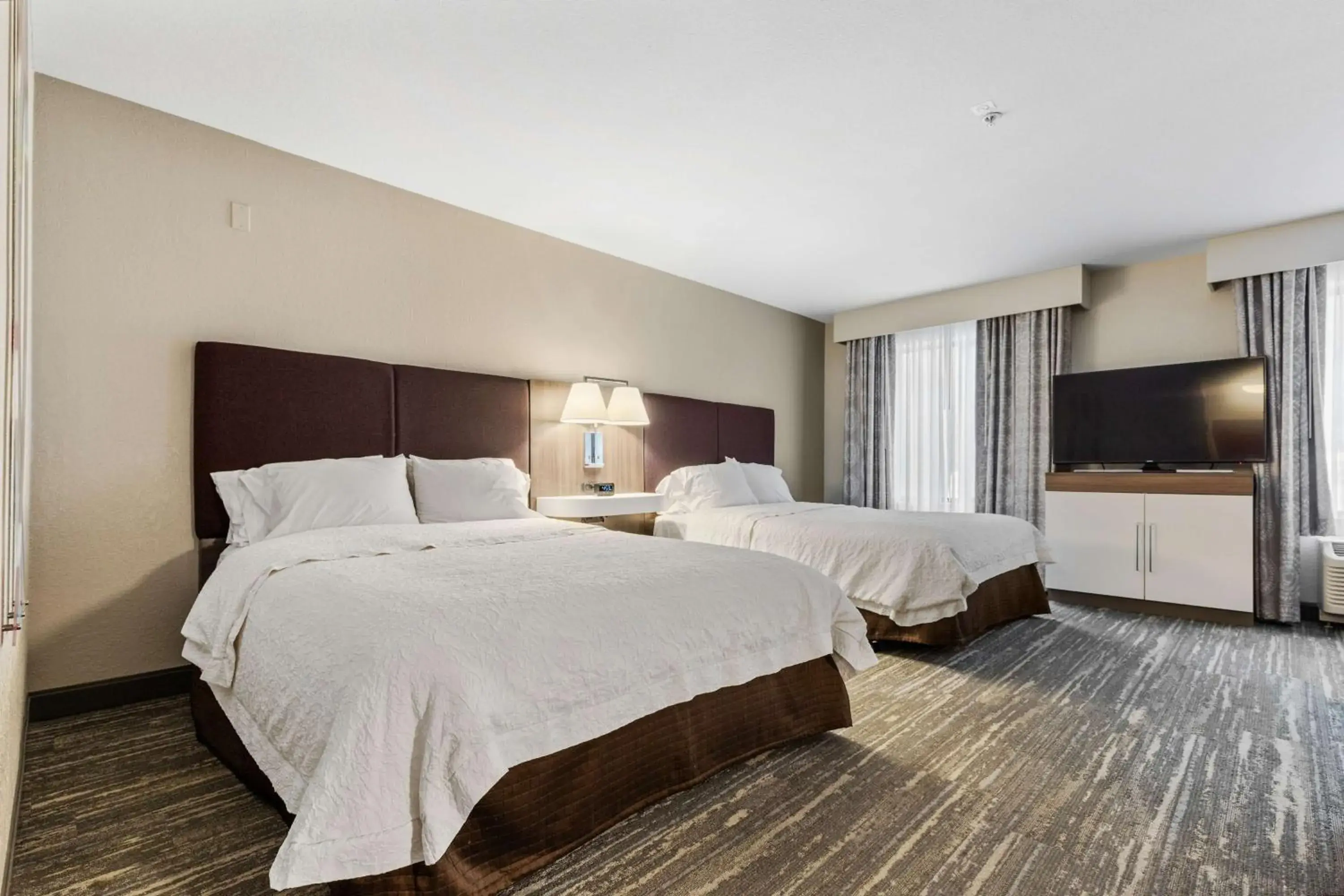 Queen Studio Suite with Two Queen Beds and Sofa Bed - Non-Smoking in Hampton Inn & Suites Colorado Springs-Air Force Academy/I-25 North Queen Studio Suite with Two Queen Beds and Sofa Bed - Non-Smoking in Hampton Inn & Suites Colorado Springs-Air Force Academy/I-25 North