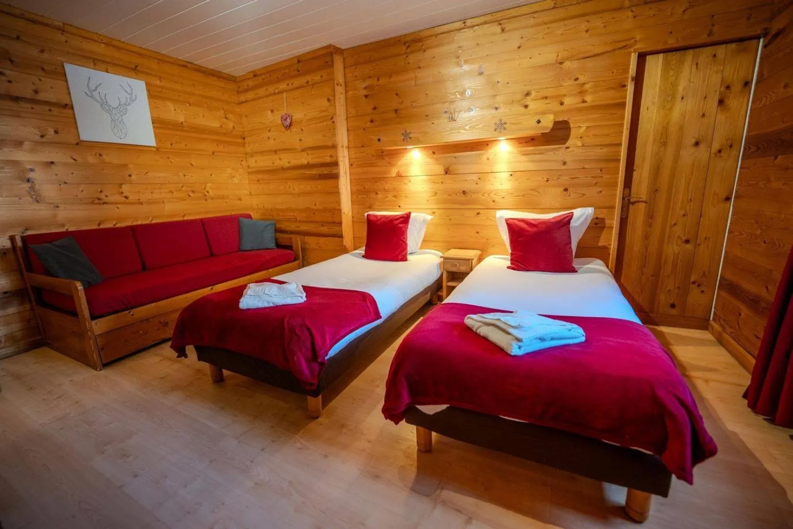 Bed in Hôtel du Centre