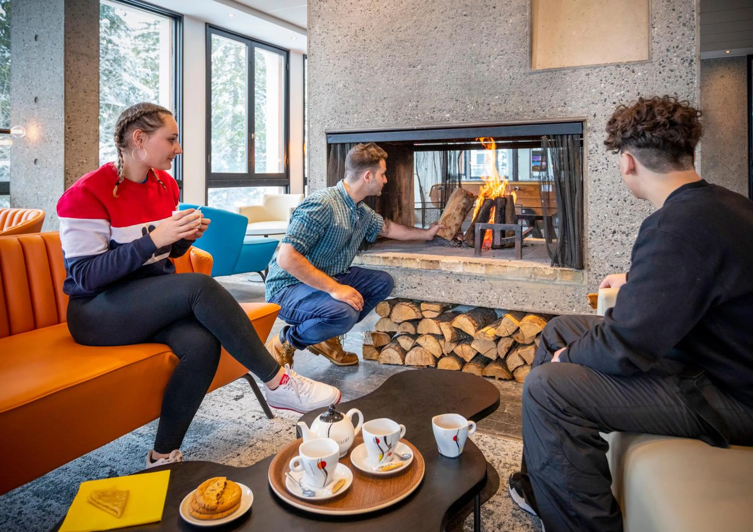 Lobby or reception in Hôtel Club MMV Le Flaine