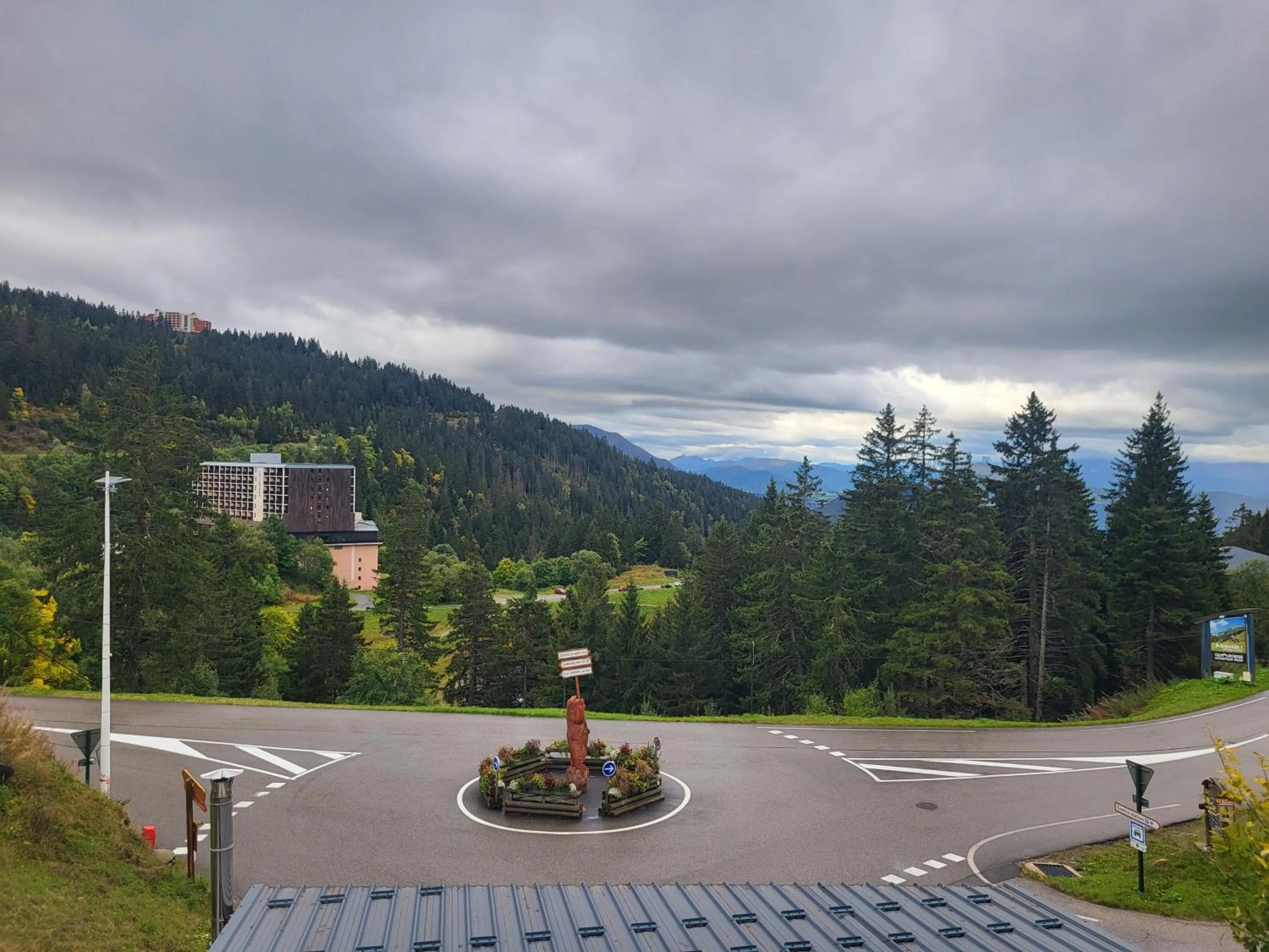 Mountain view in Auberge Restaurant du Virage