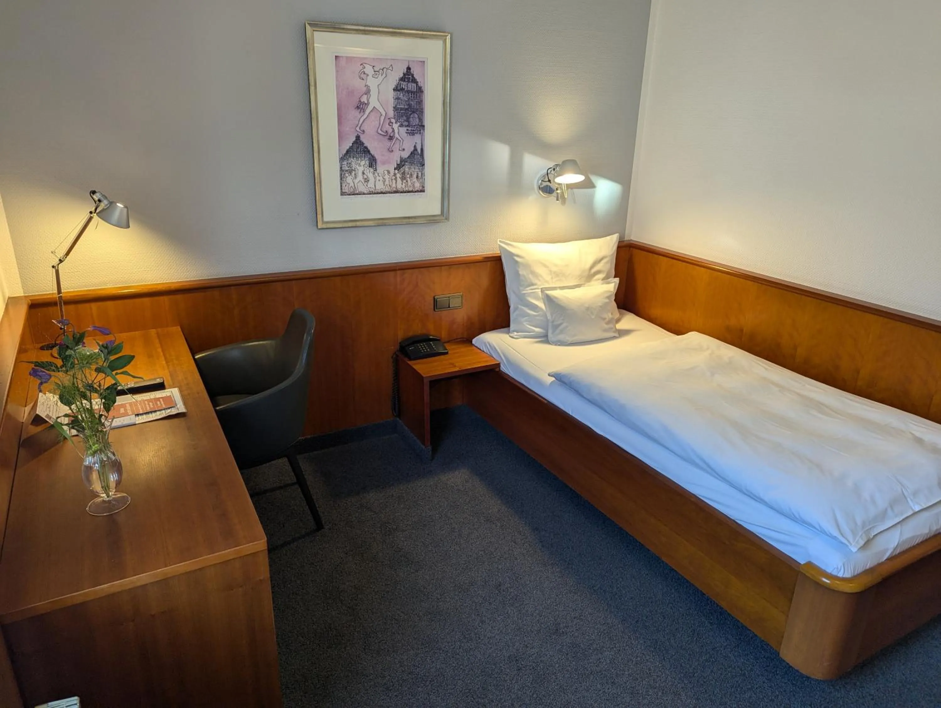 Bed in Historik Hotel Garni Christinenhof