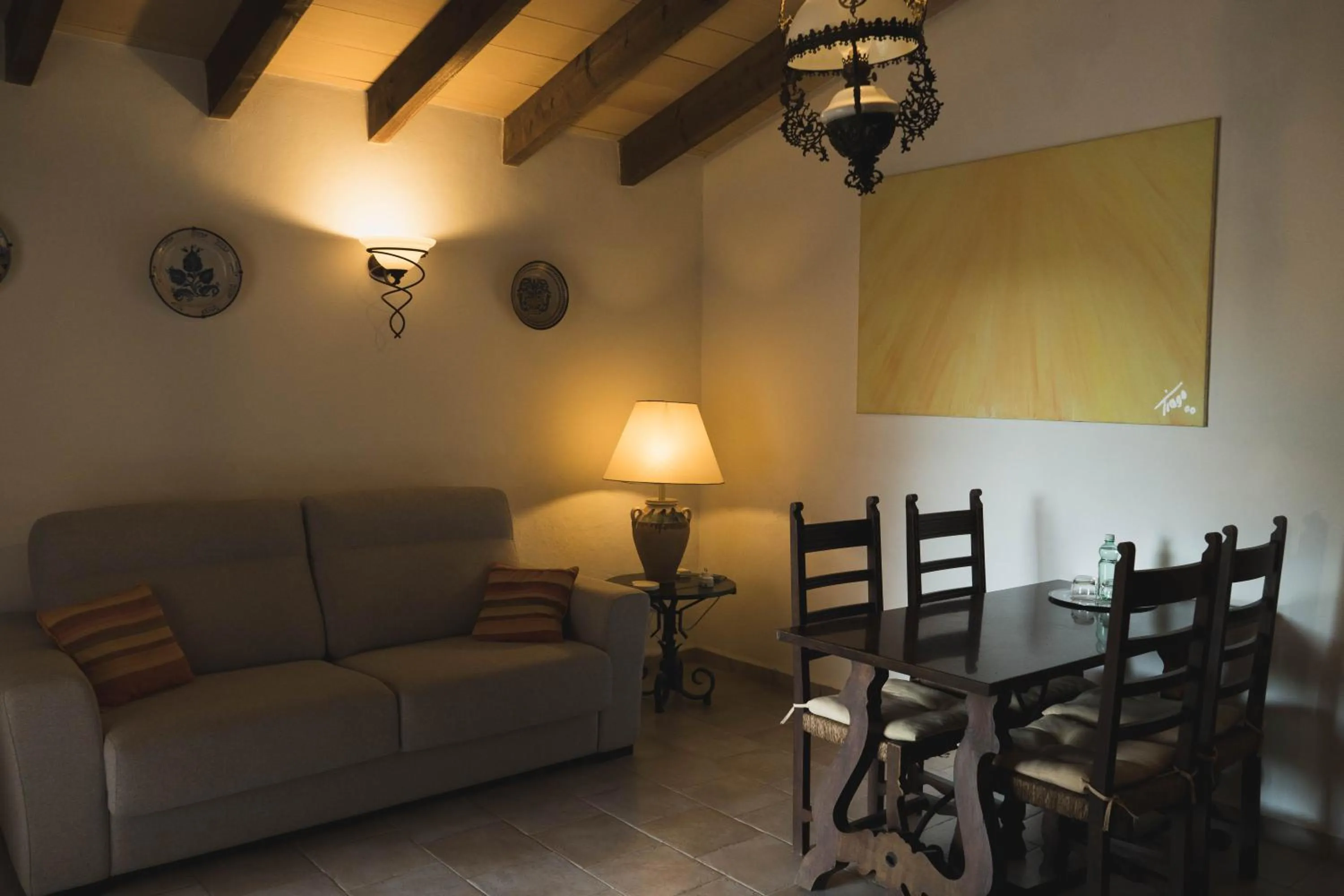 Living room in Finca Can Estades