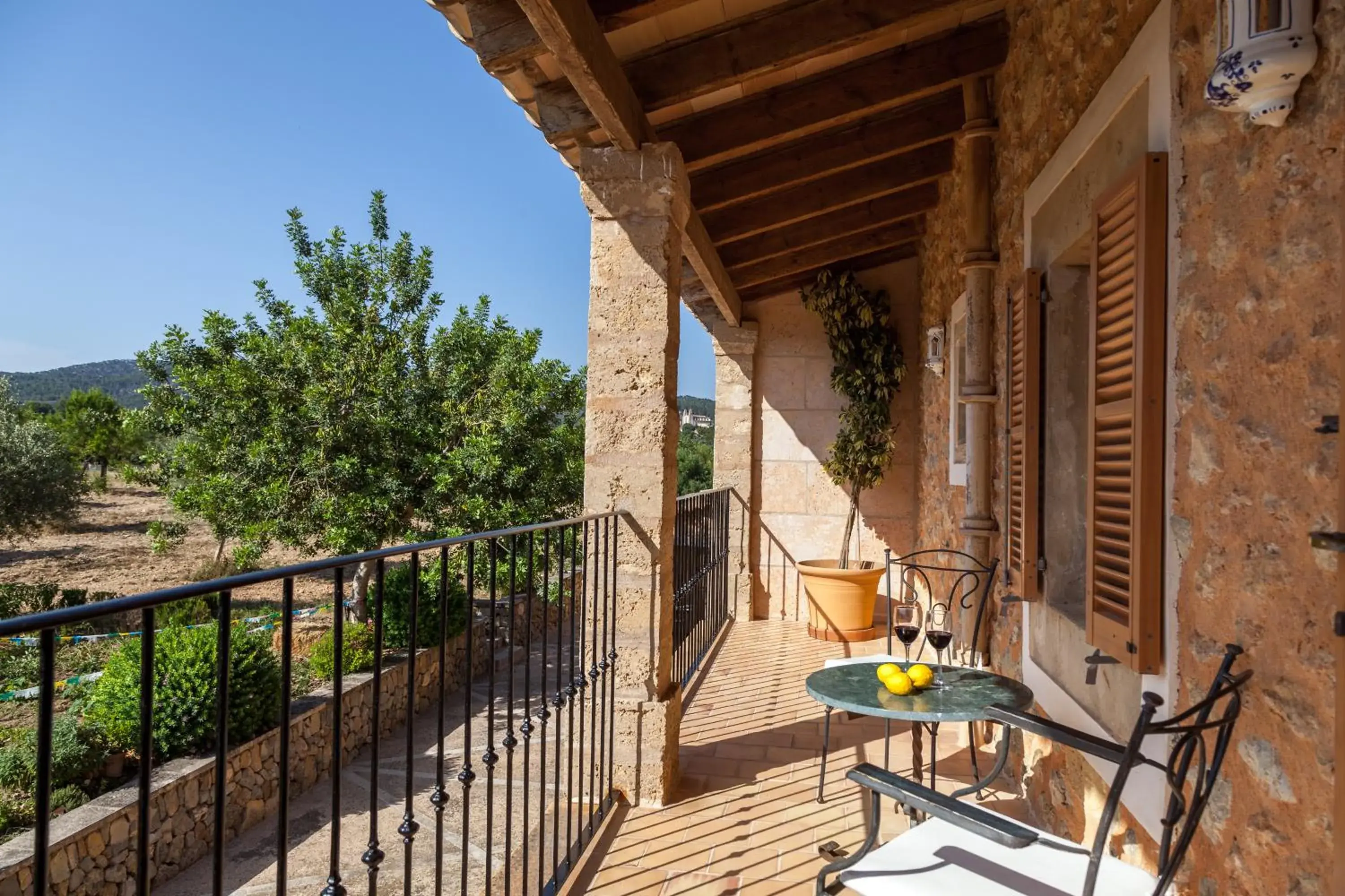 Double Room with Balcony in Finca Can Estades Double Room with Balcony in Finca Can Estades