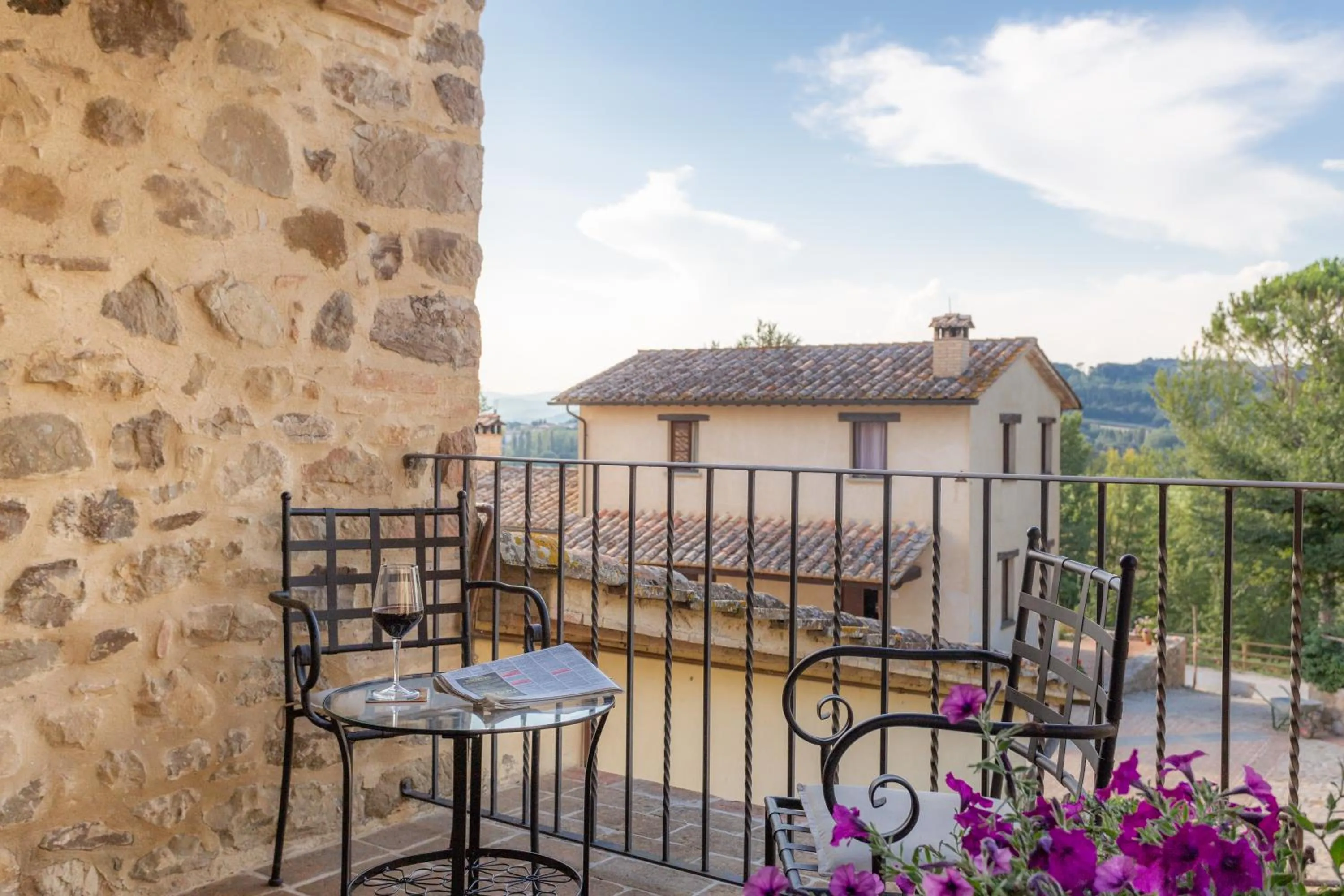 Balcony/Terrace in GH Borgo Pulciano Agriturismo