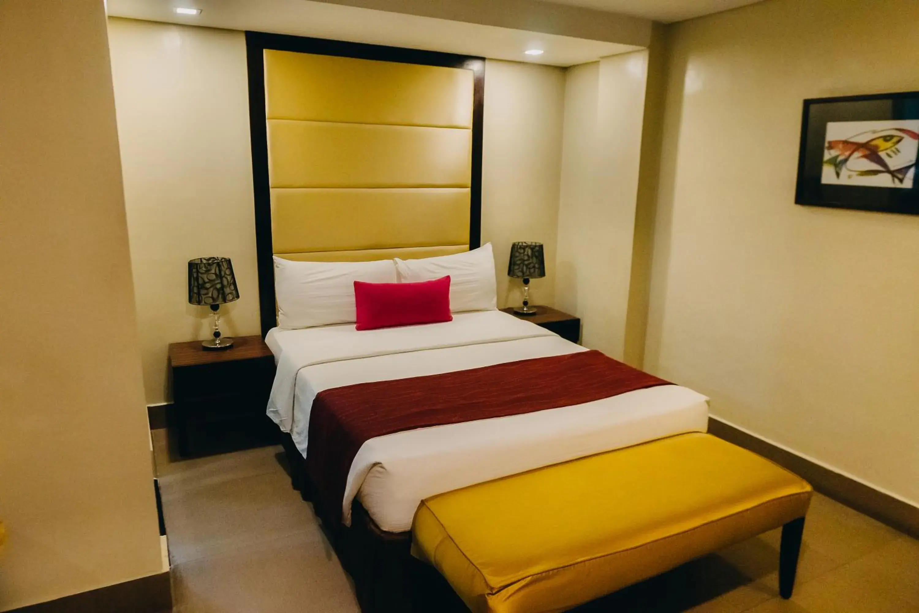 Bed in Goldberry Suites & Hotel Mactan Bed in Goldberry Suites & Hotel Mactan