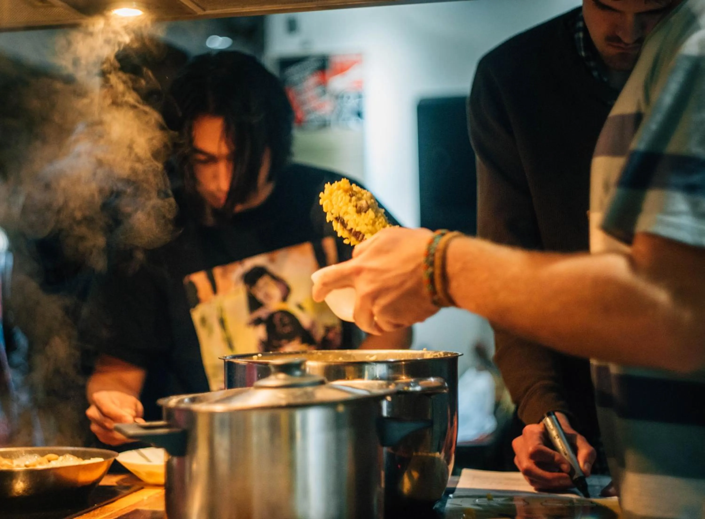 Food close-up in Black Swan Hostel