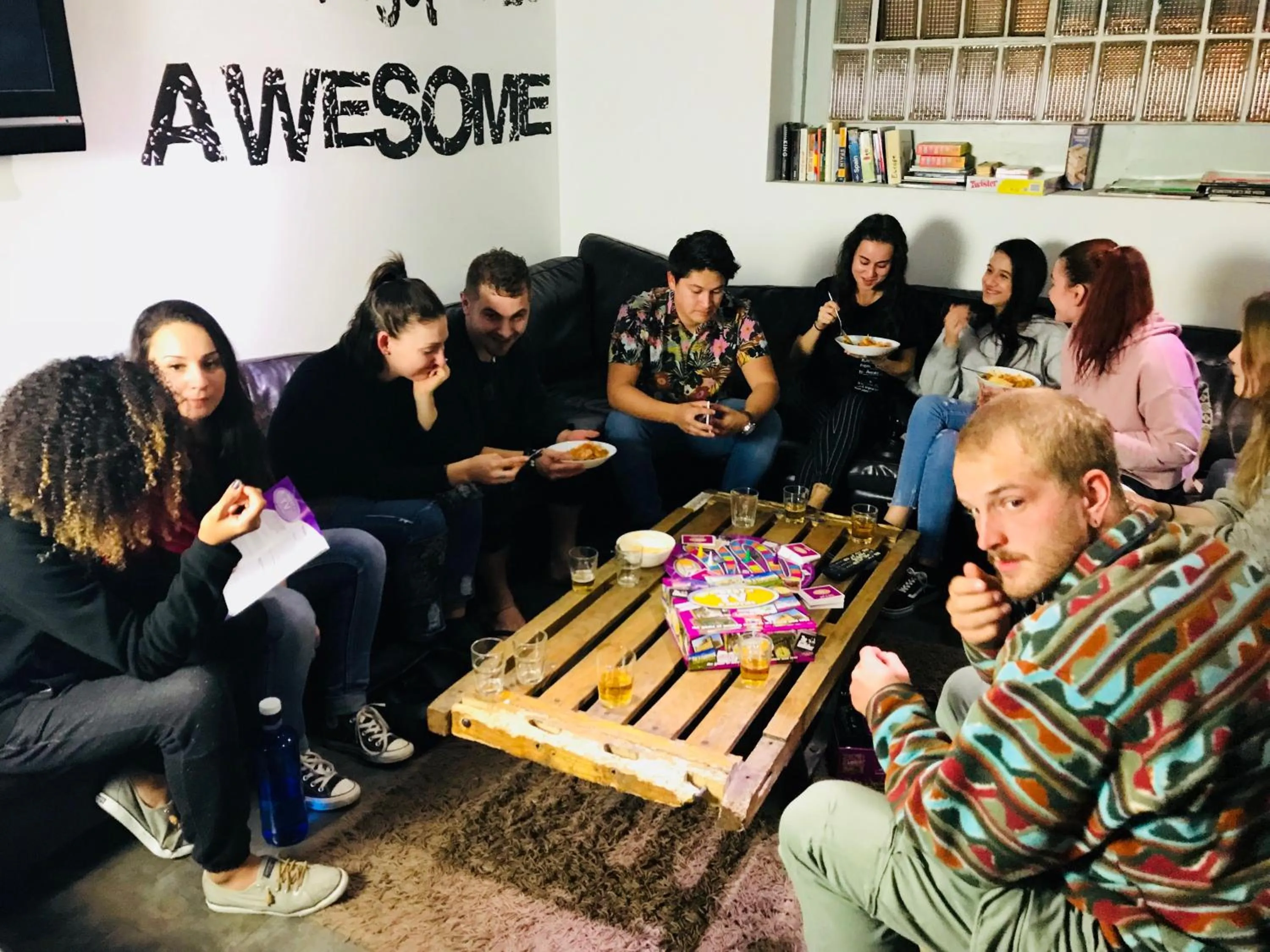 Staff in Black Swan Hostel