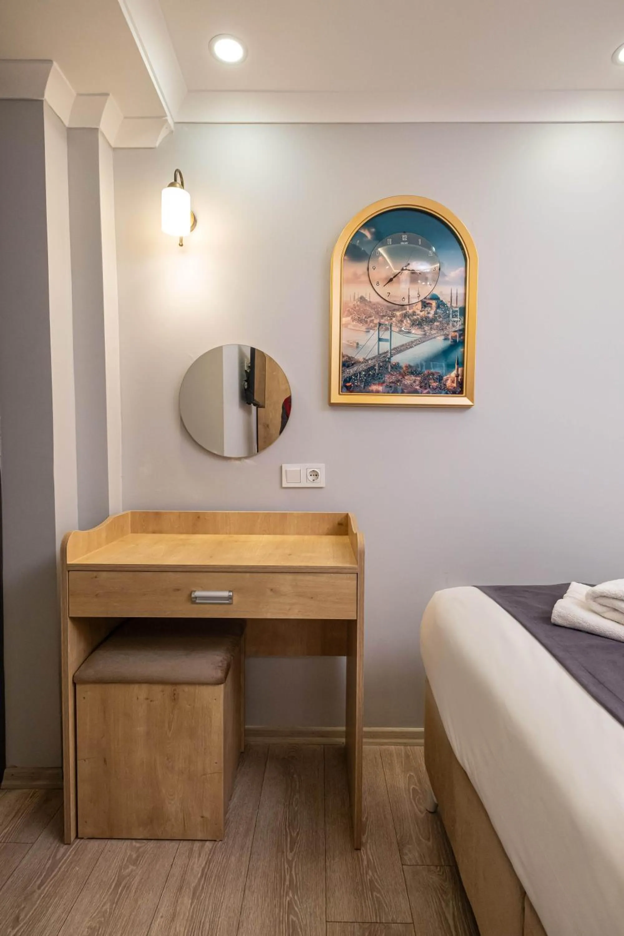 Bed in Family Istanbul Hotel