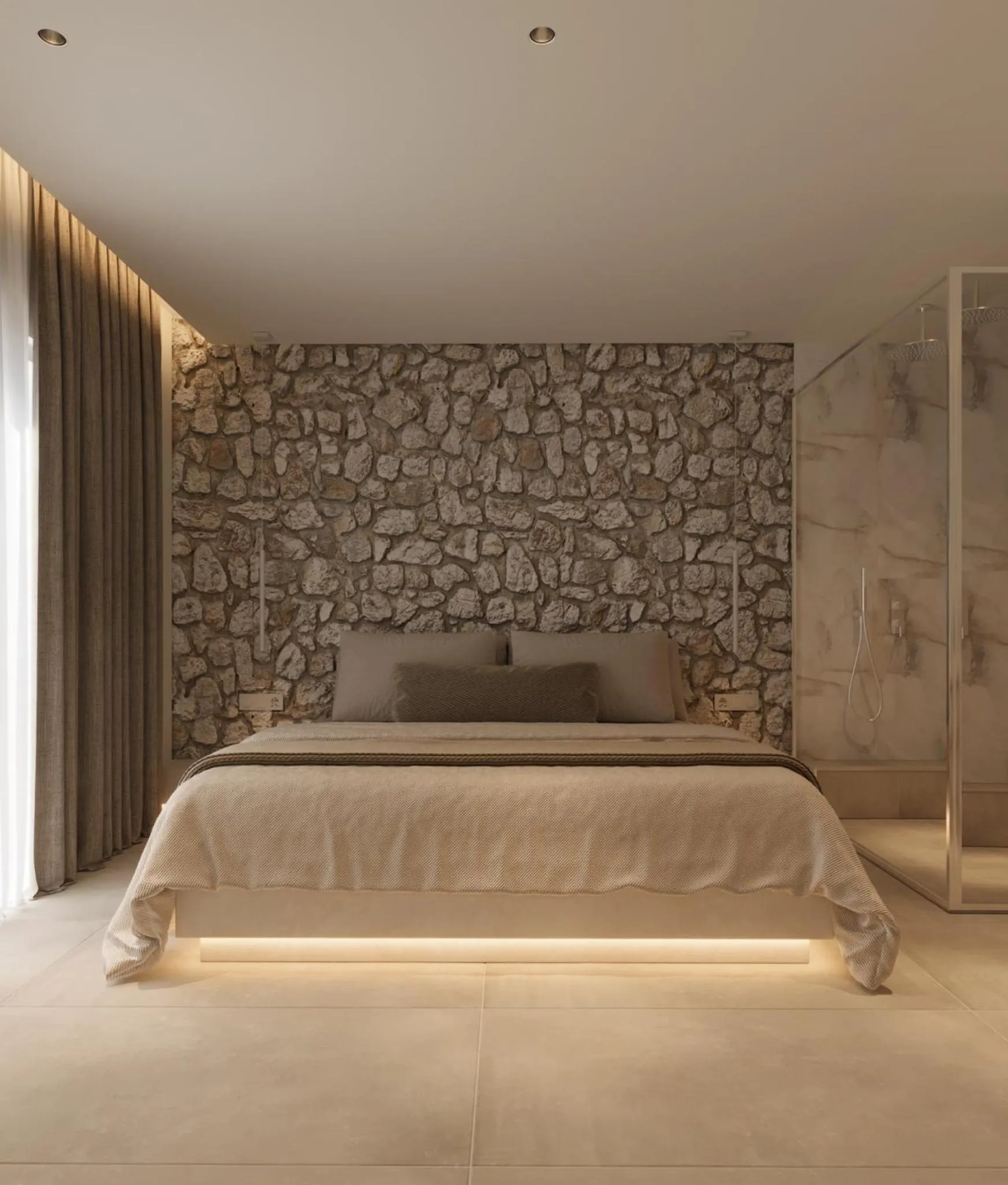 Bed in Tinas Plus Hotel