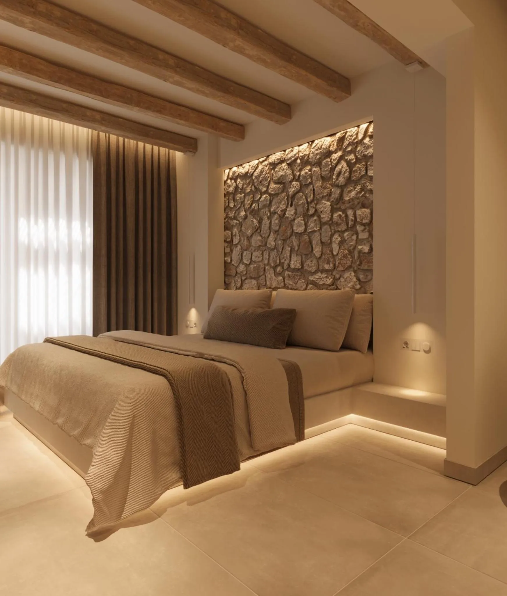 Bed in Tinas Plus Hotel