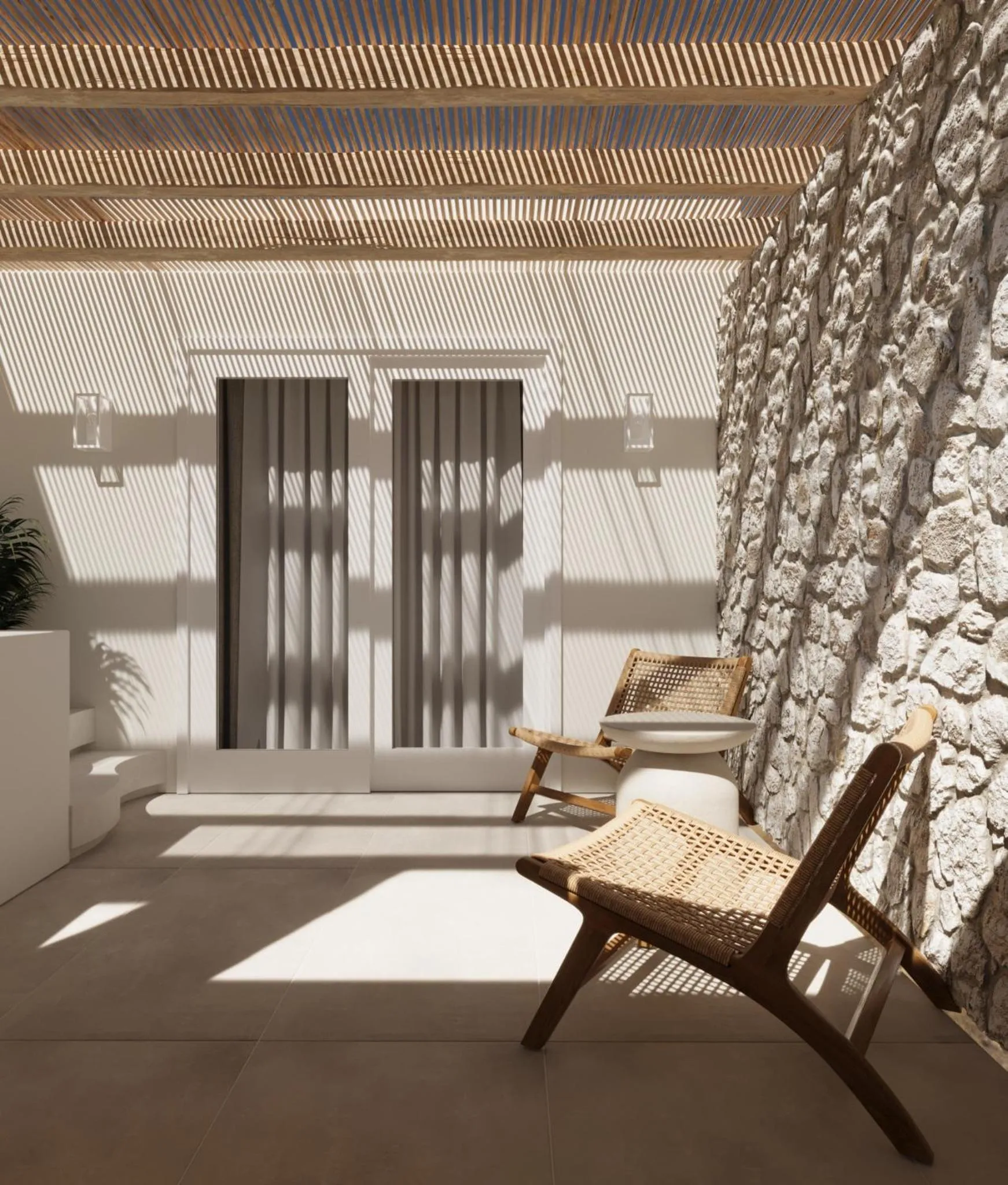 Balcony/Terrace in Tinas Plus Hotel