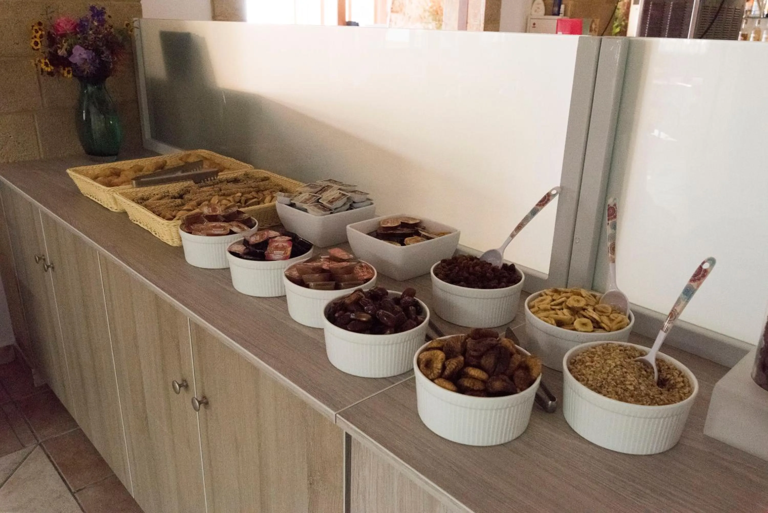 Continental breakfast in Tinas Plus Hotel