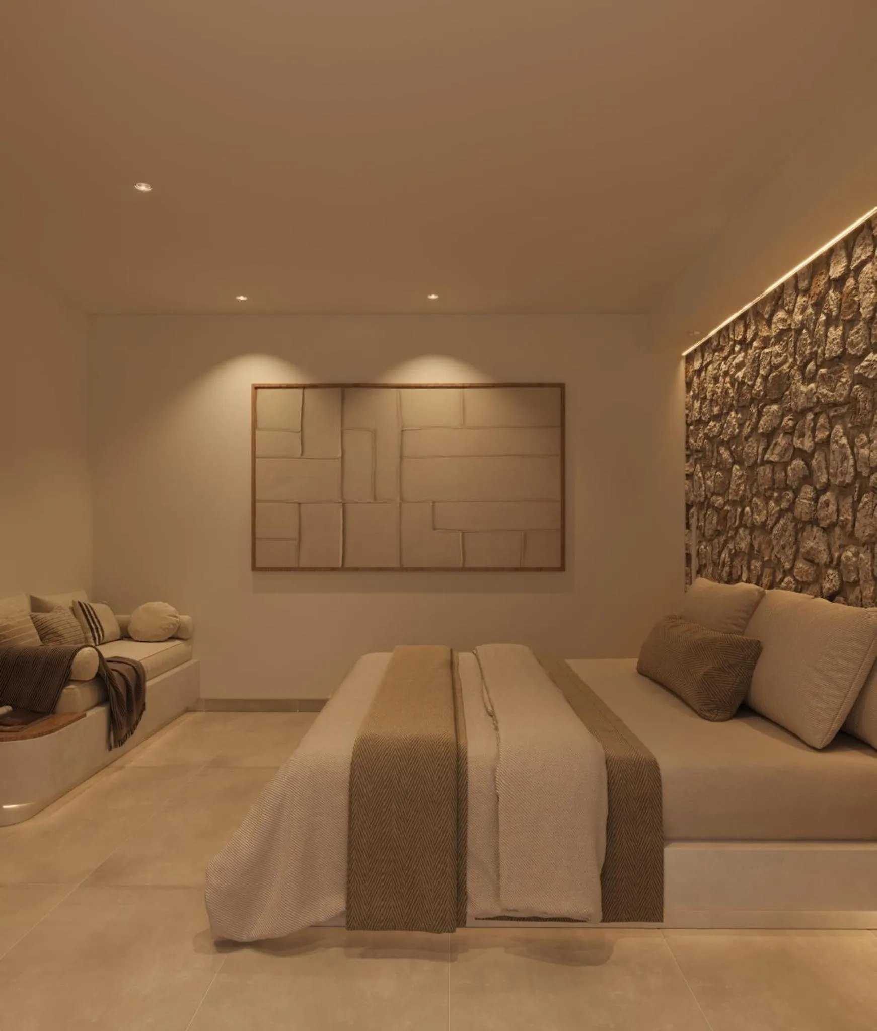 Bed in Tinas Plus Hotel