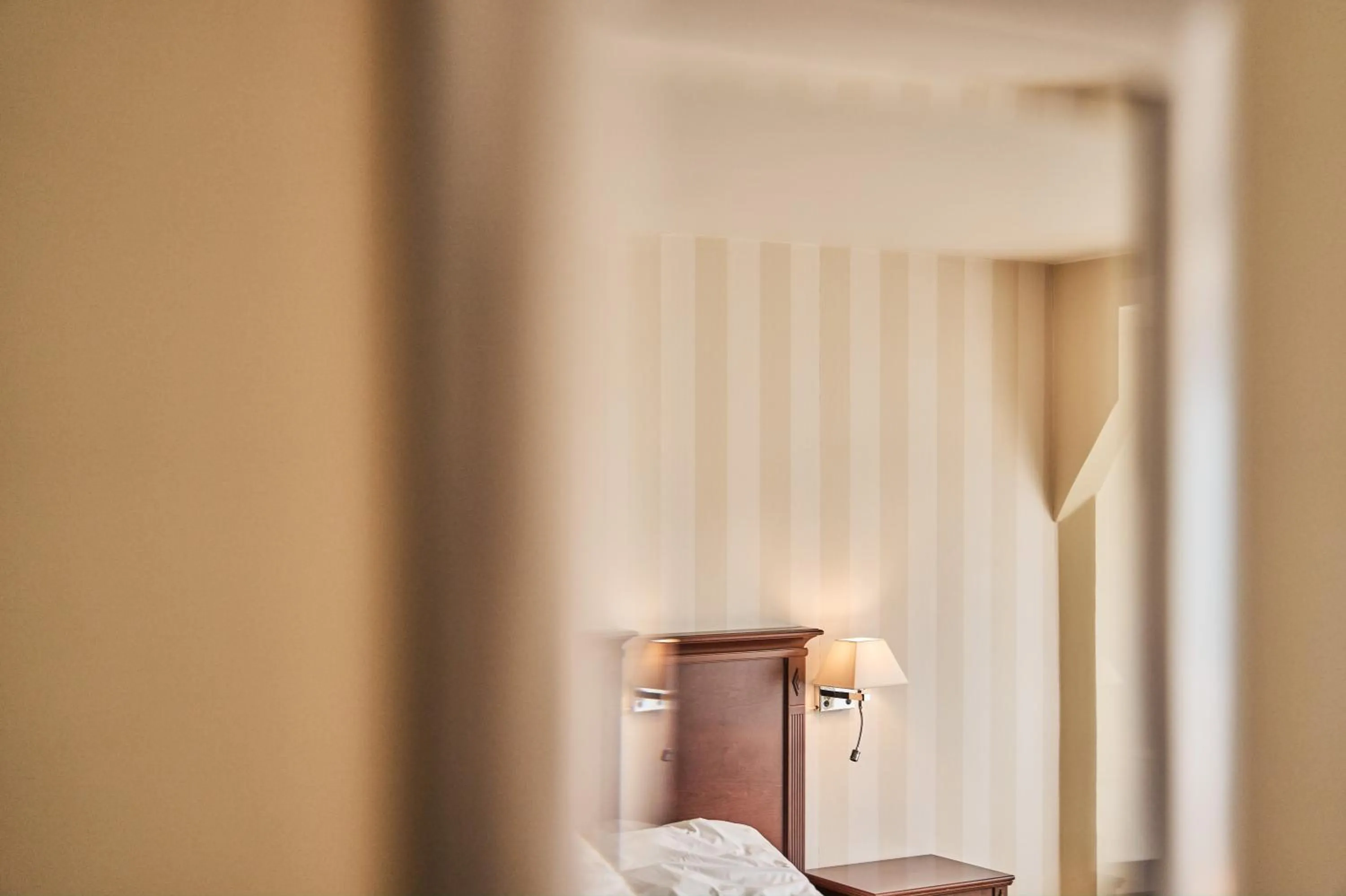 Decorative detail, Bed in Hotel Ullensvang