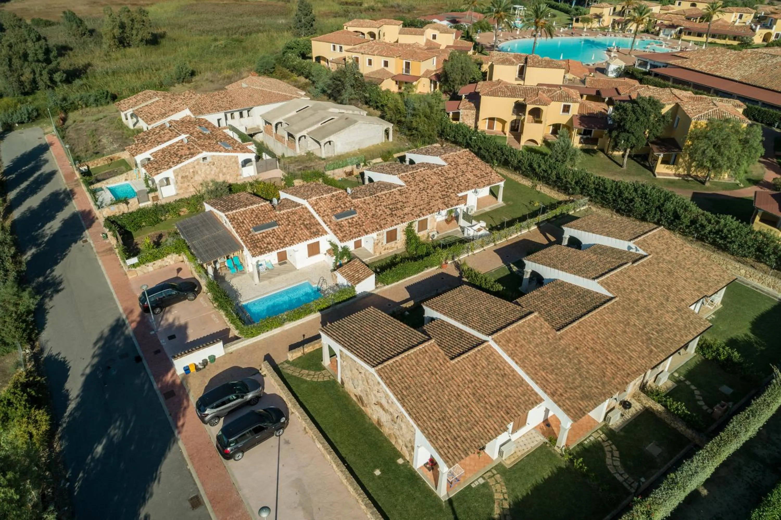 Bird's eye view in villette acquamarina Budoni