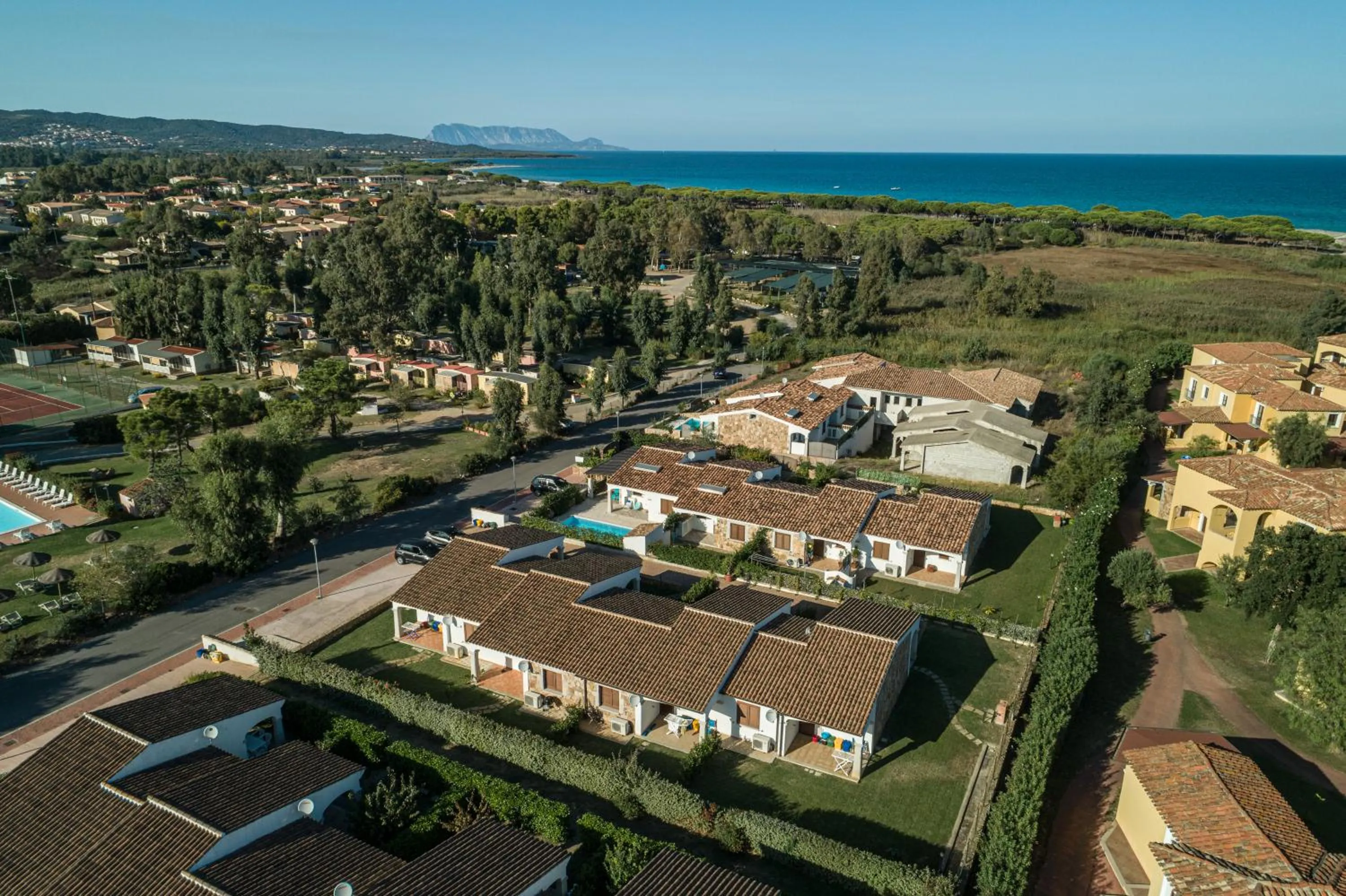 Bird's eye view in villette acquamarina Budoni