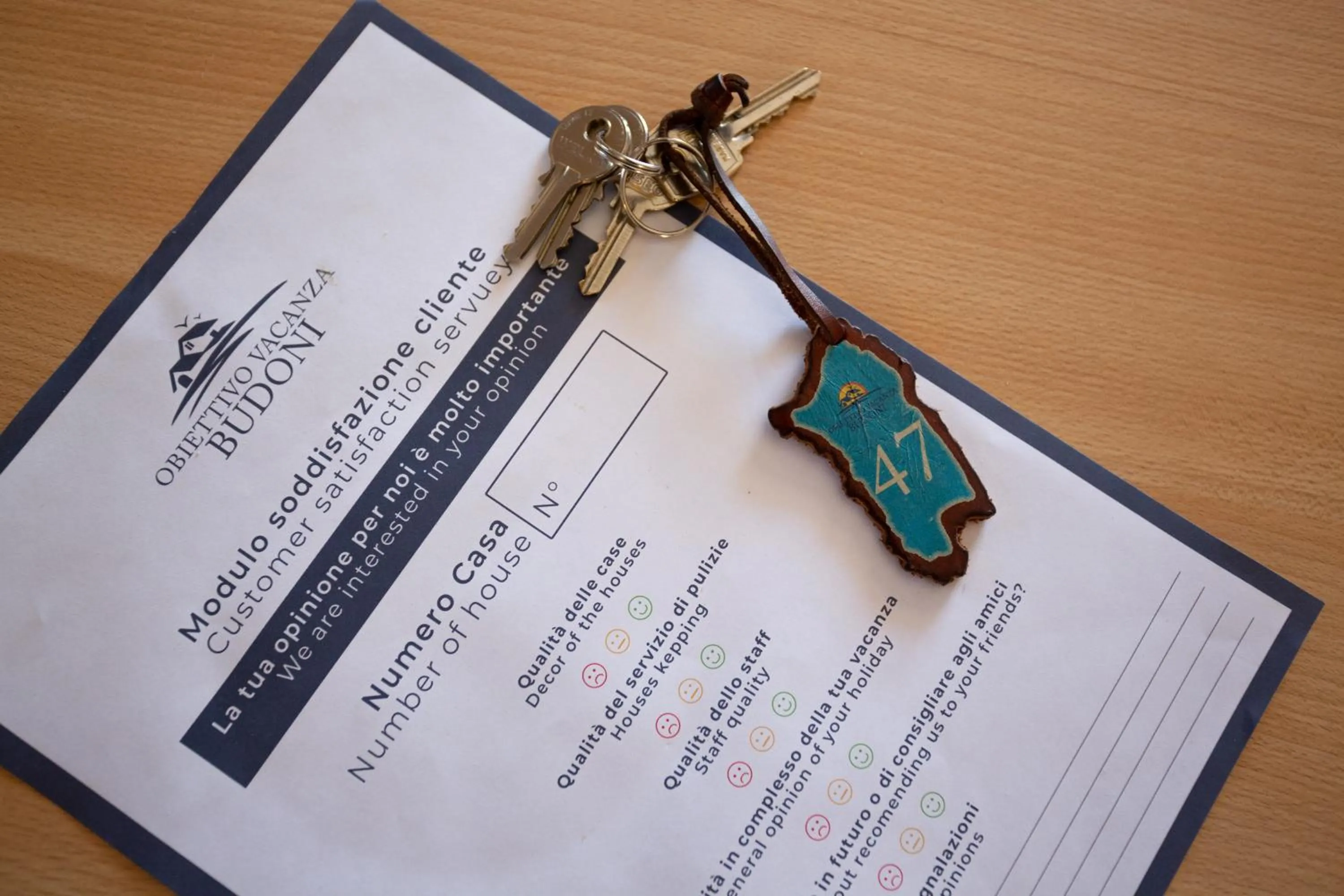 Logo/Certificate/Sign in villette acquamarina Budoni