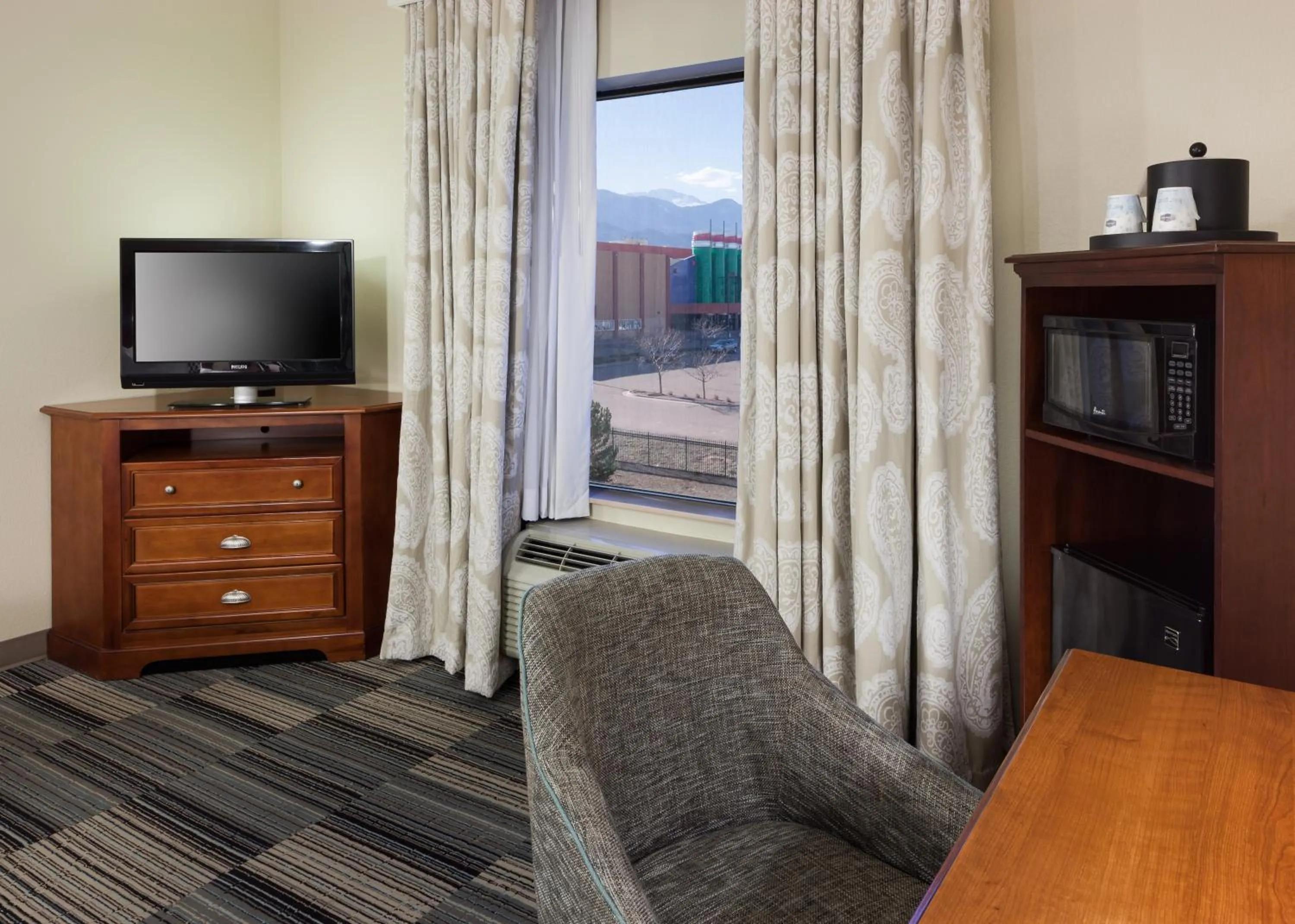 TV and multimedia in Hampton Inn & Suites Colorado Springs/I-25 South