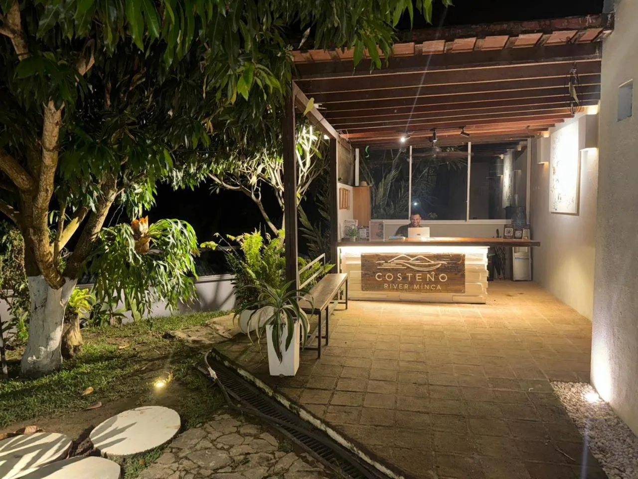 Patio in Costeño River Minca