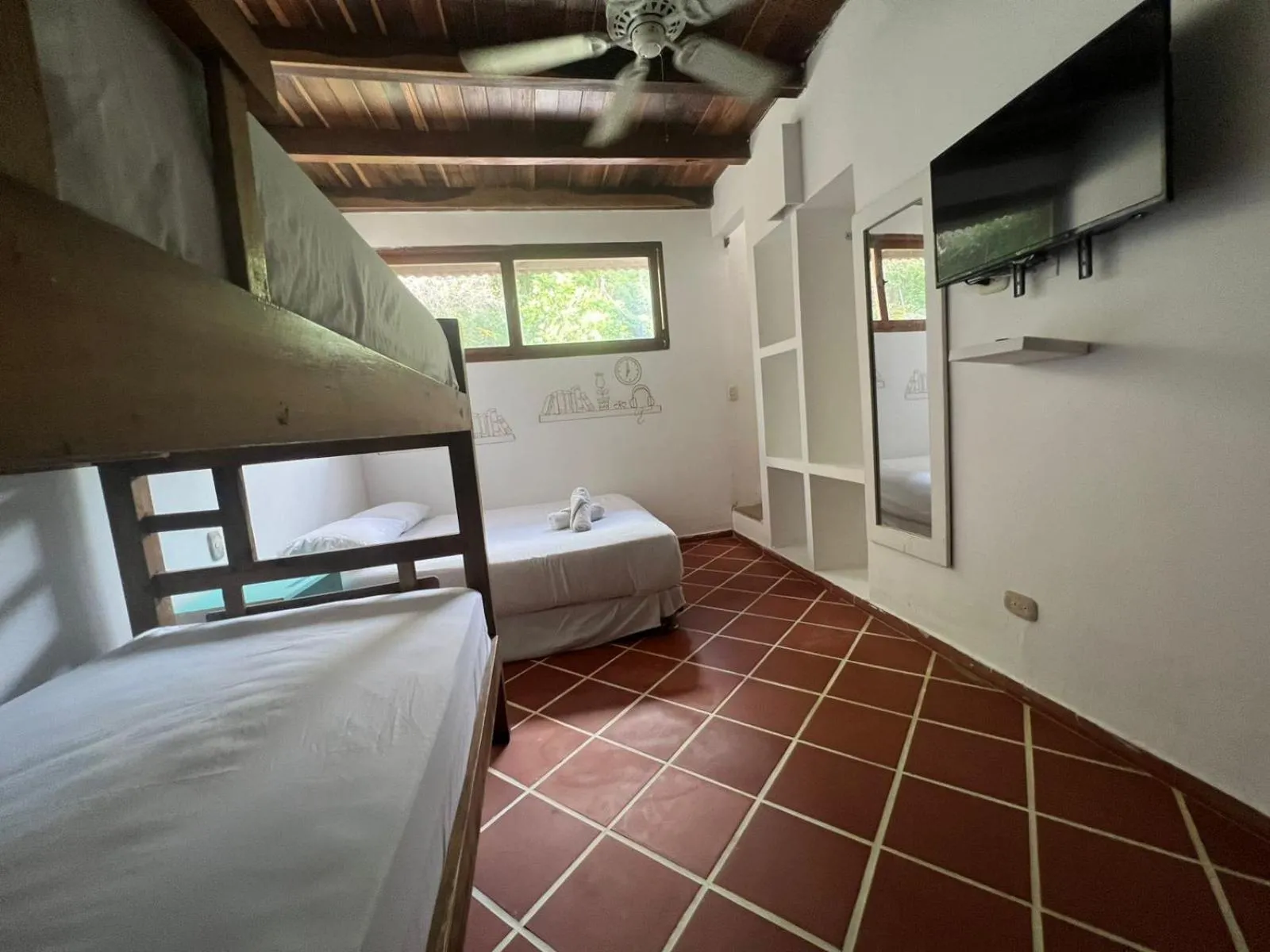 Bed in Costeño River Minca