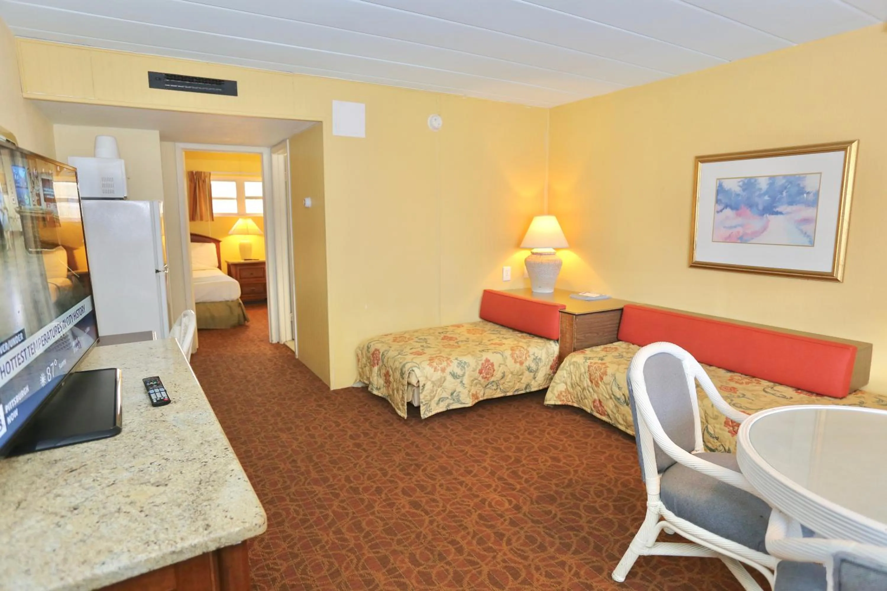 Living room in Quebec Motel