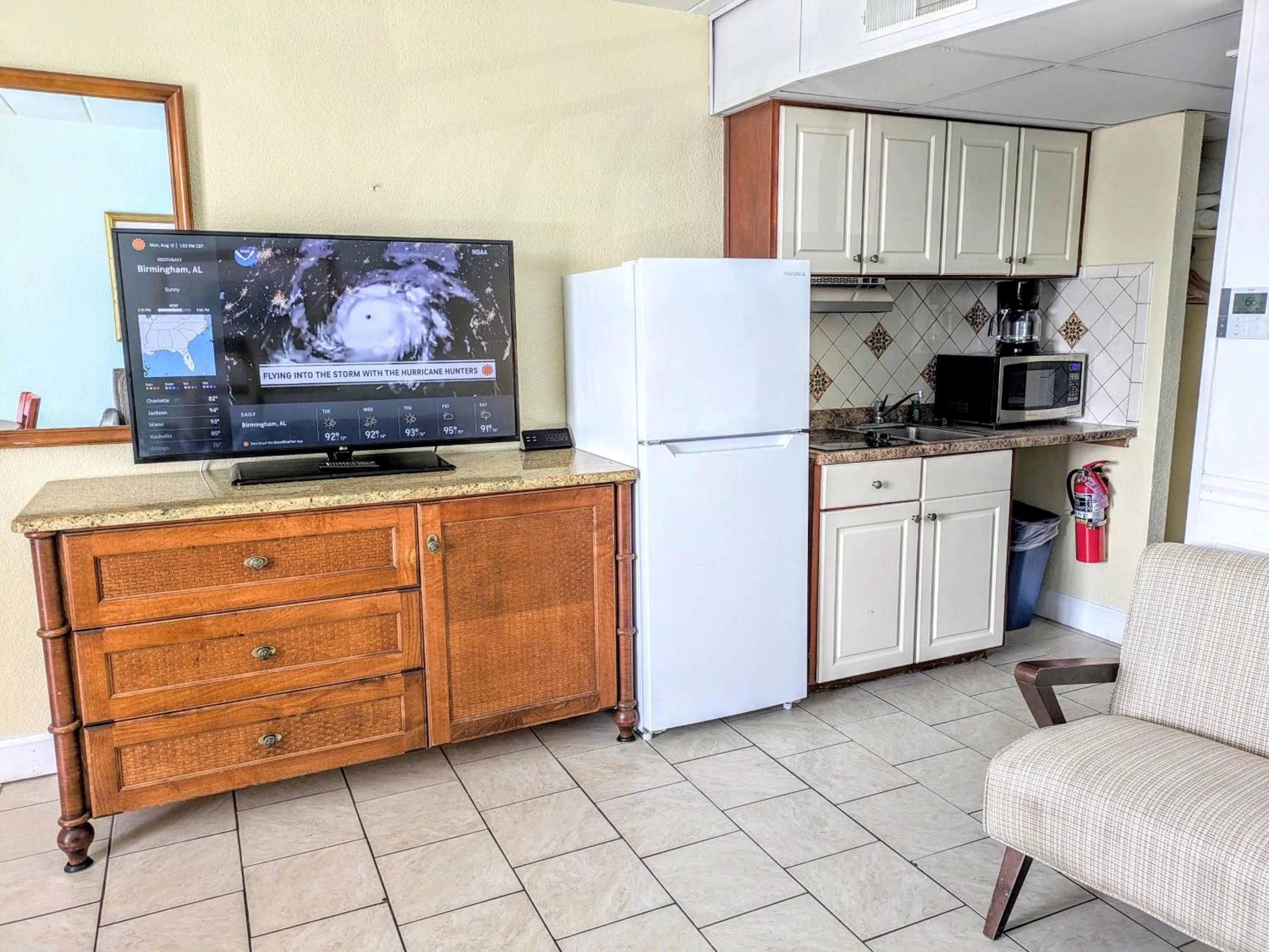 Seating area in Quebec Motel