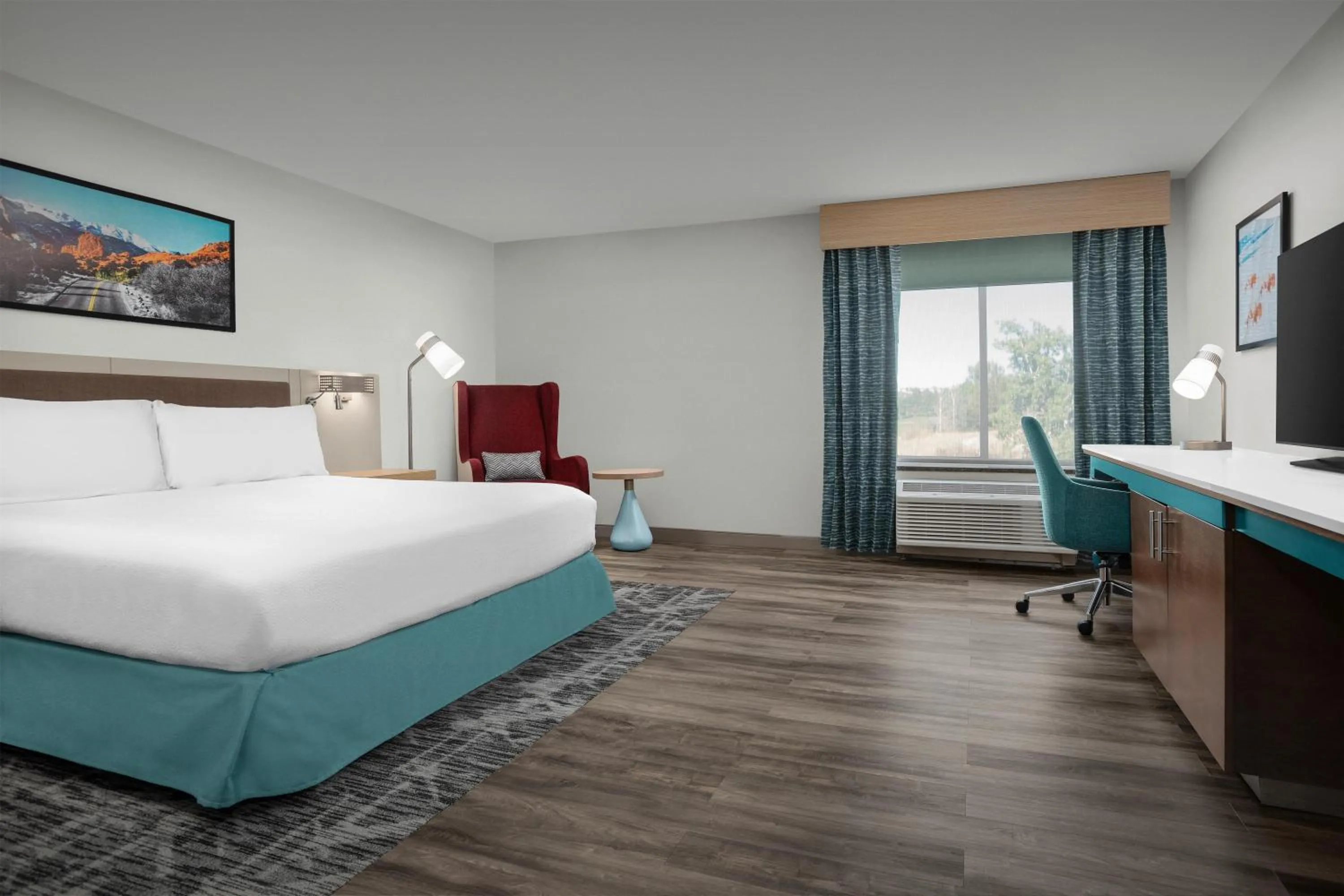 Bed in Hilton Garden Inn Colorado Springs North Air Force Academy