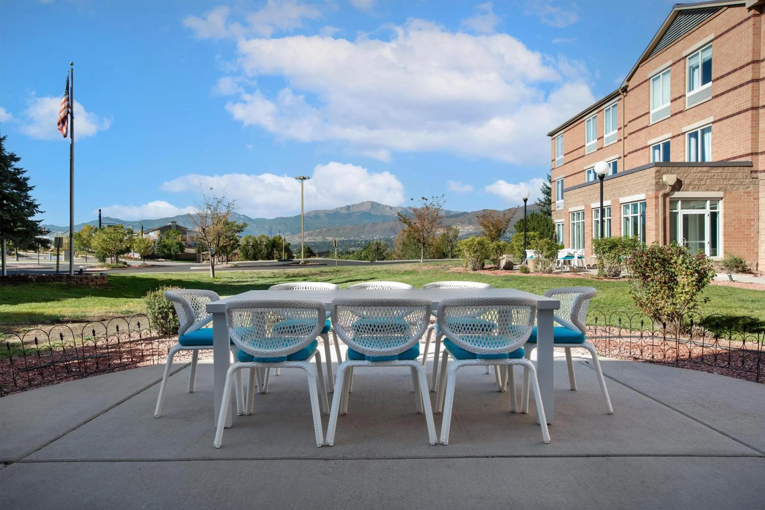 Patio in Hilton Garden Inn Colorado Springs North Air Force Academy