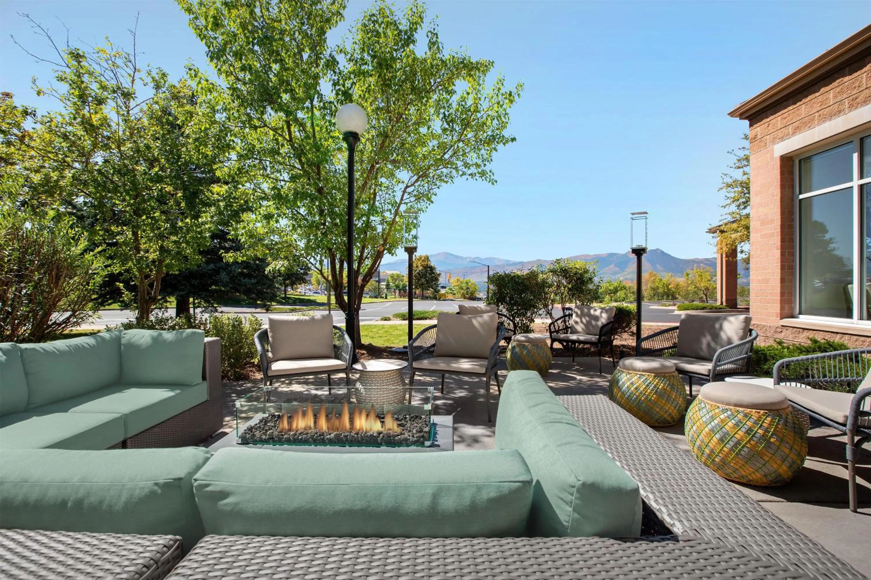 Patio in Hilton Garden Inn Colorado Springs North Air Force Academy