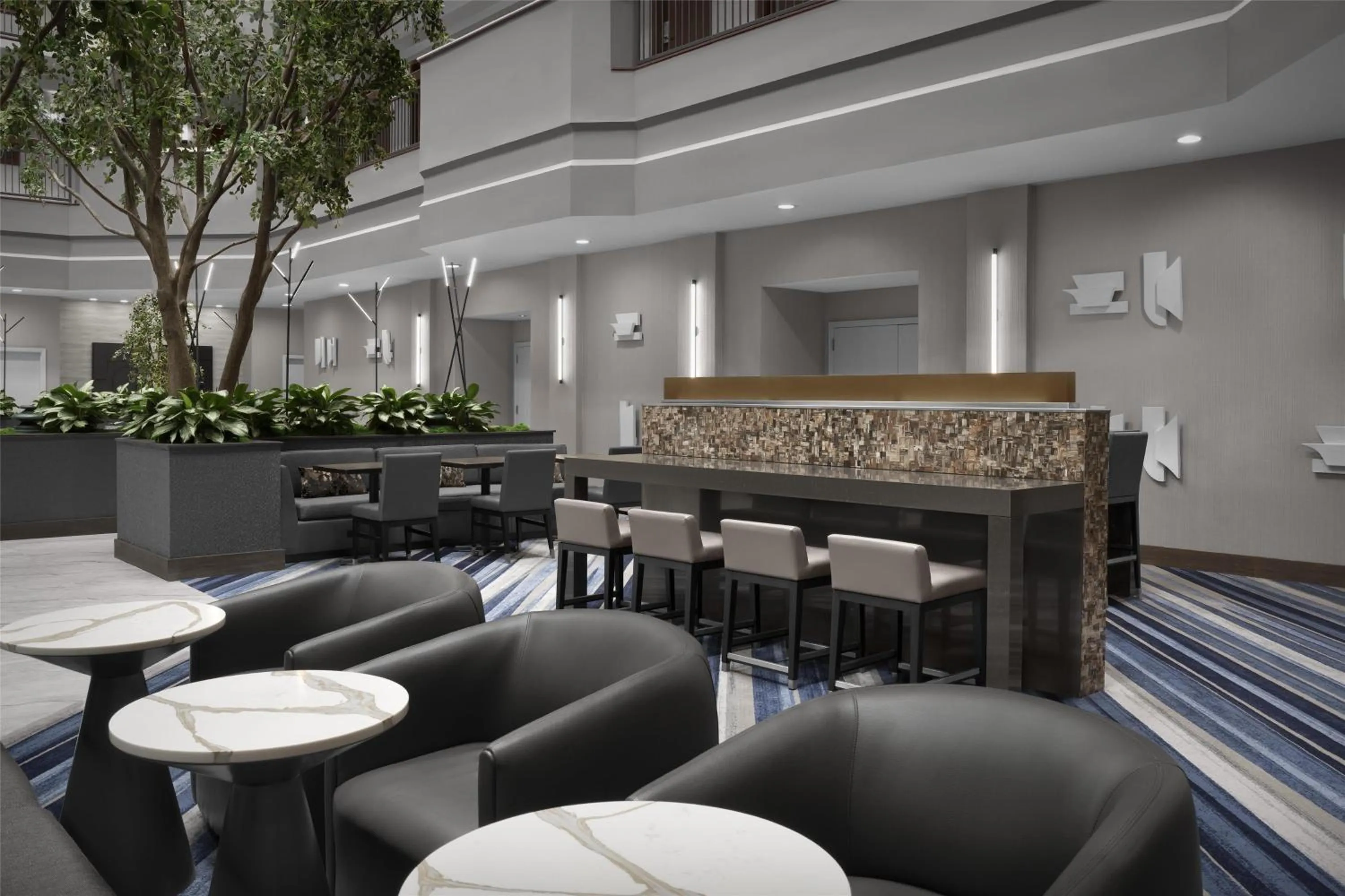 Lobby or reception in Embassy Suites by Hilton Dallas Near the Galleria
