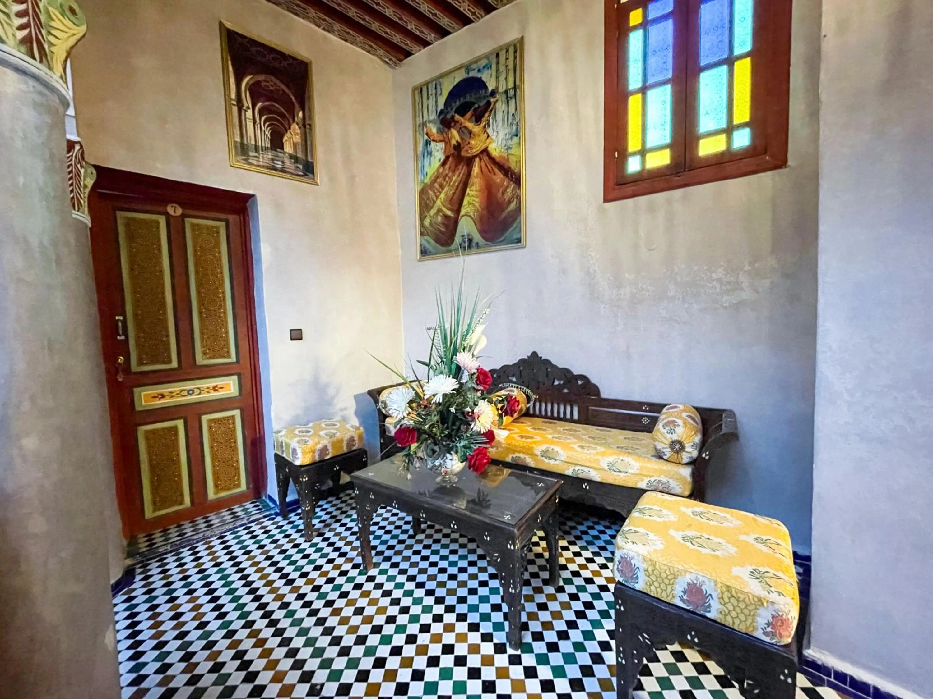 Living room in Riad Dar El Ouedghiri