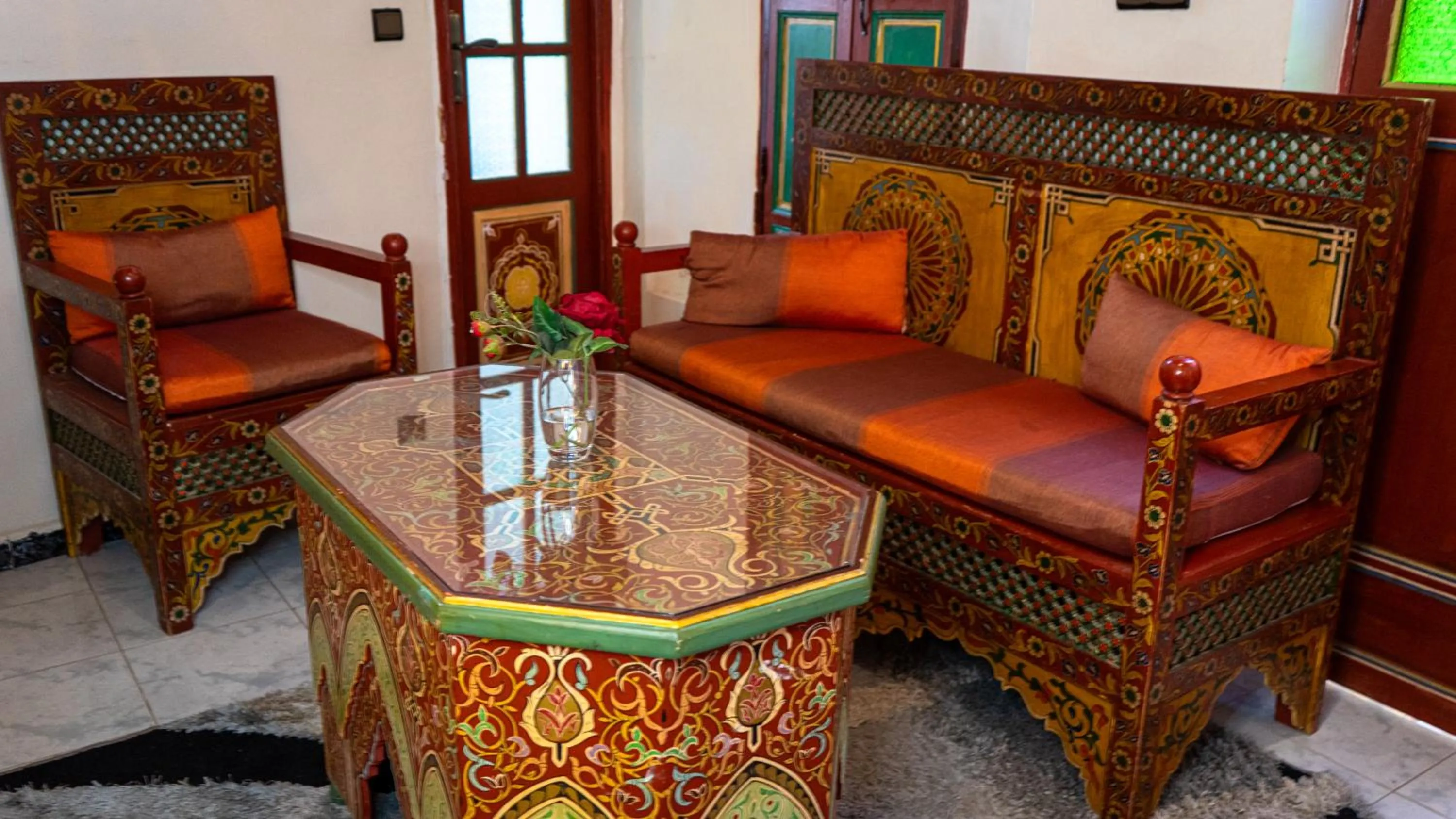 Living room in Riad Dar El Ouedghiri