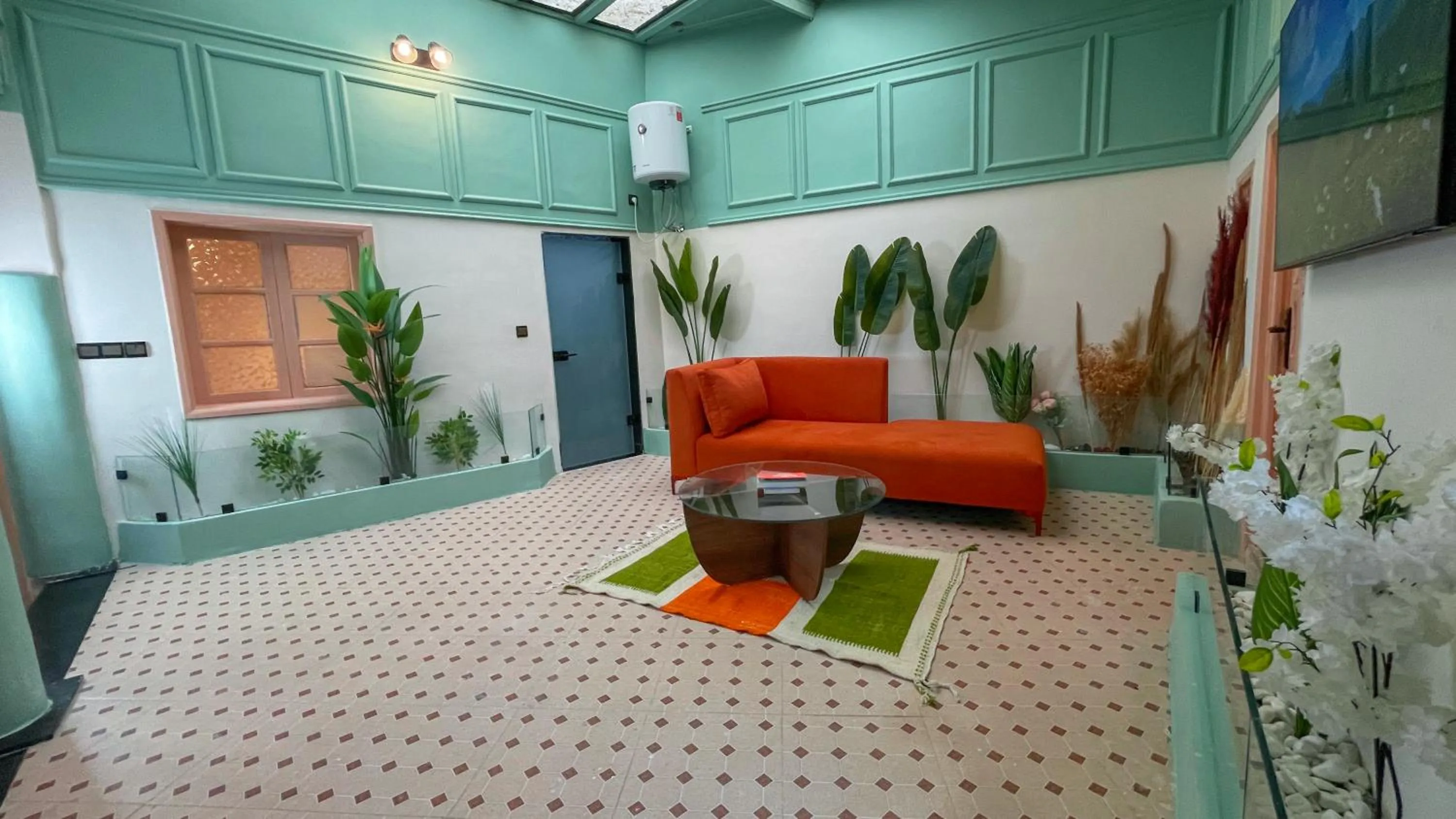 Bed in Riad Dar El Ouedghiri