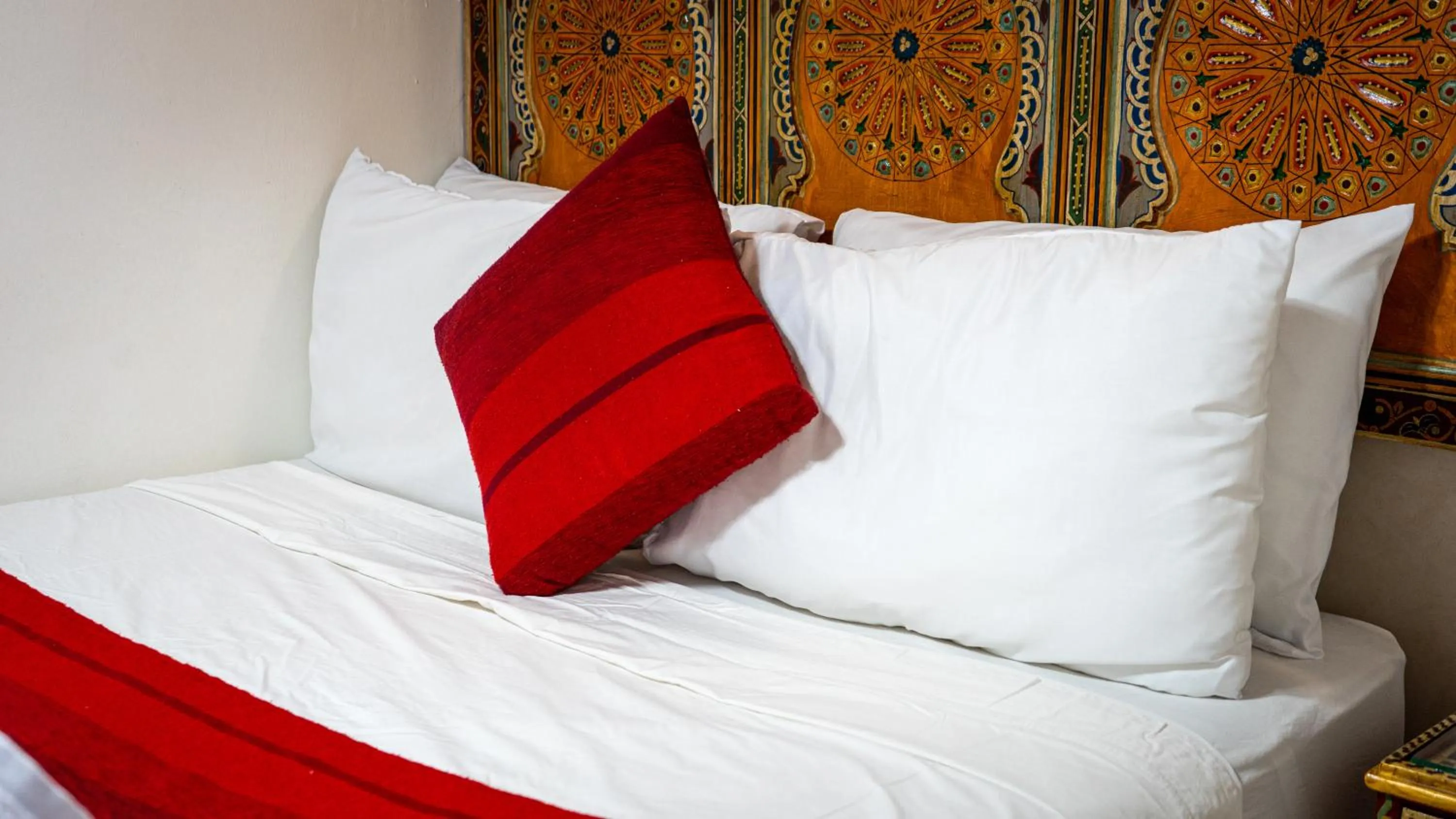 Bed in Riad Dar El Ouedghiri