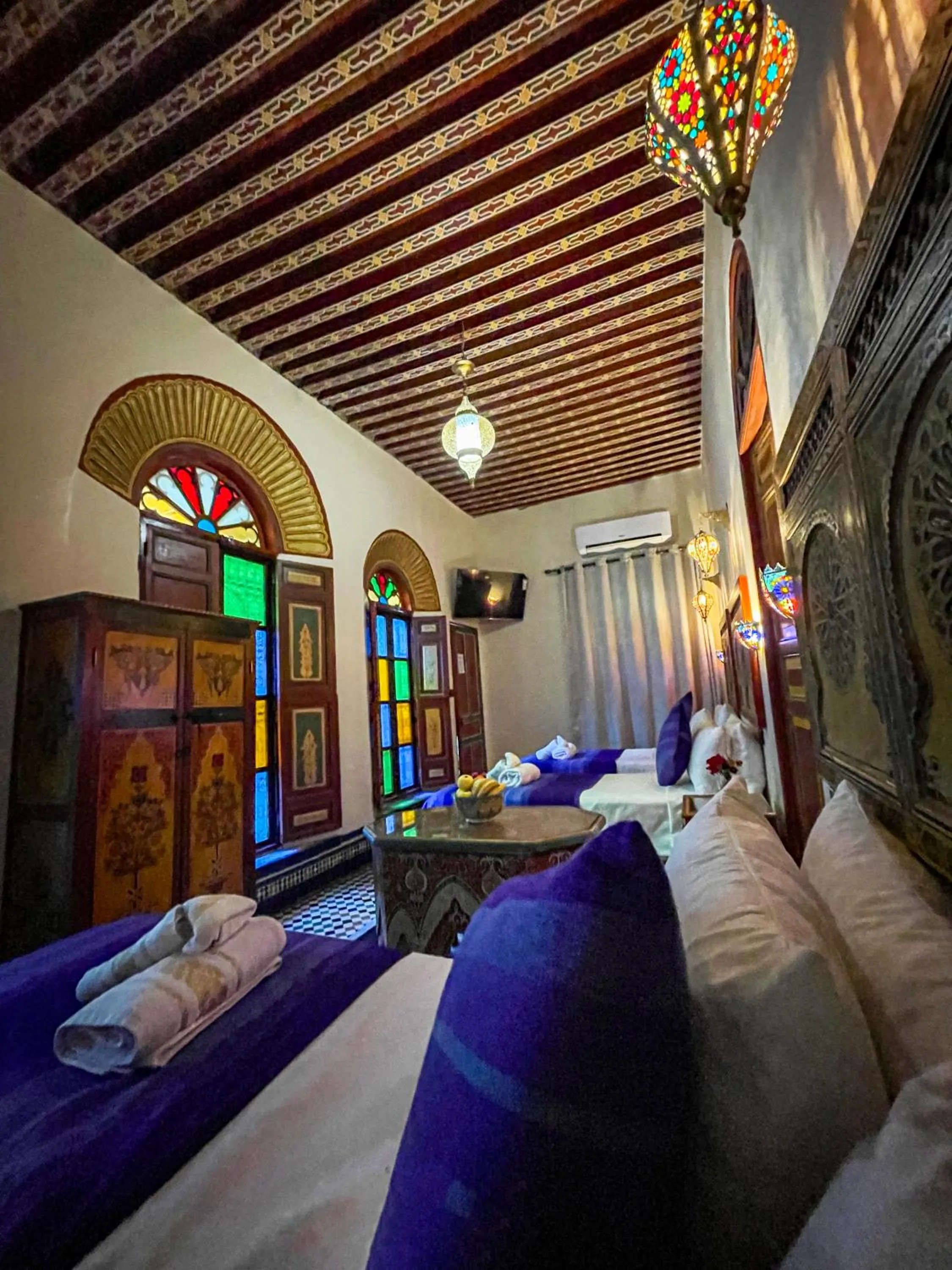 Bed in Riad Dar El Ouedghiri