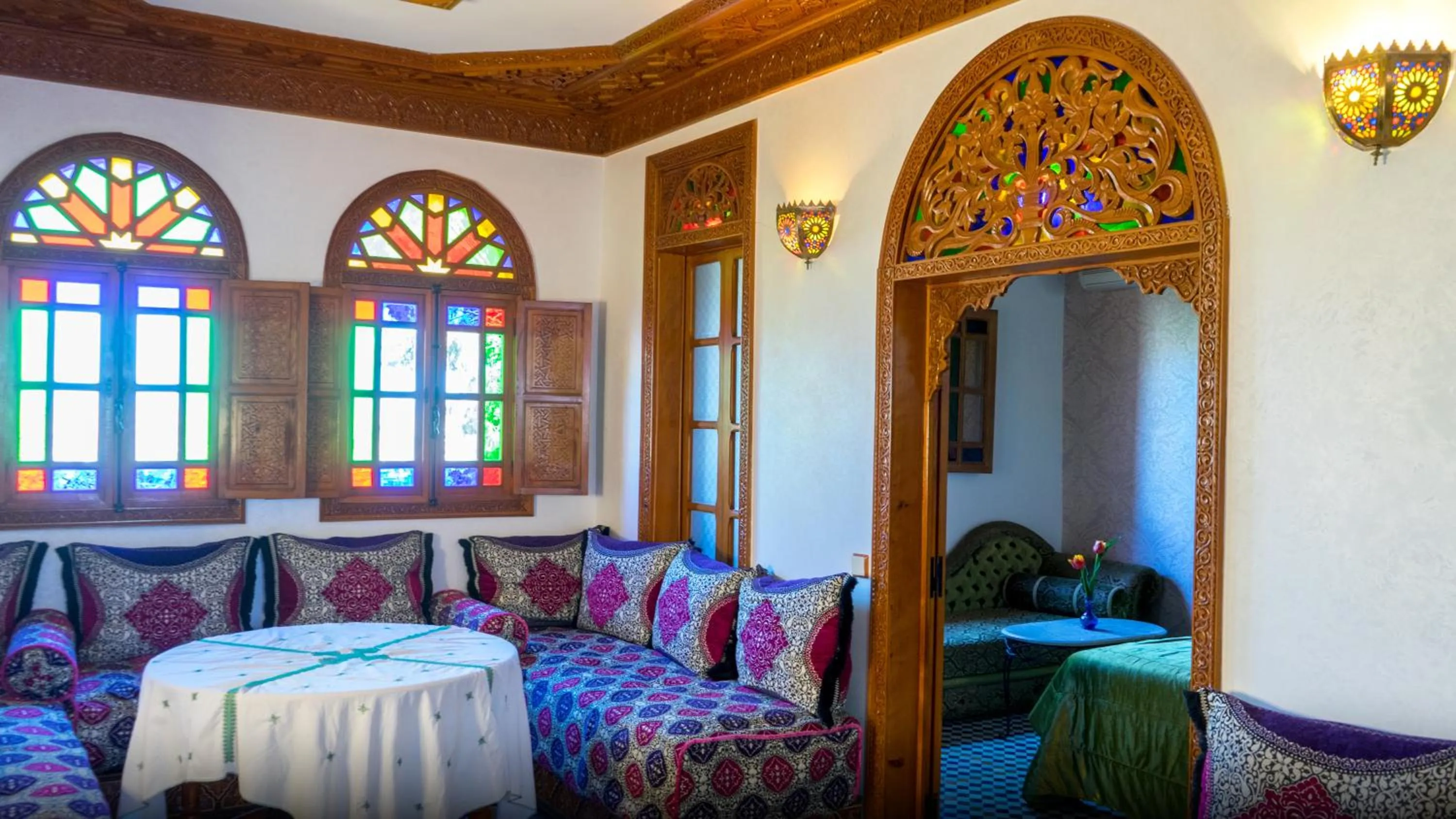 Living room in Riad Dar El Ouedghiri