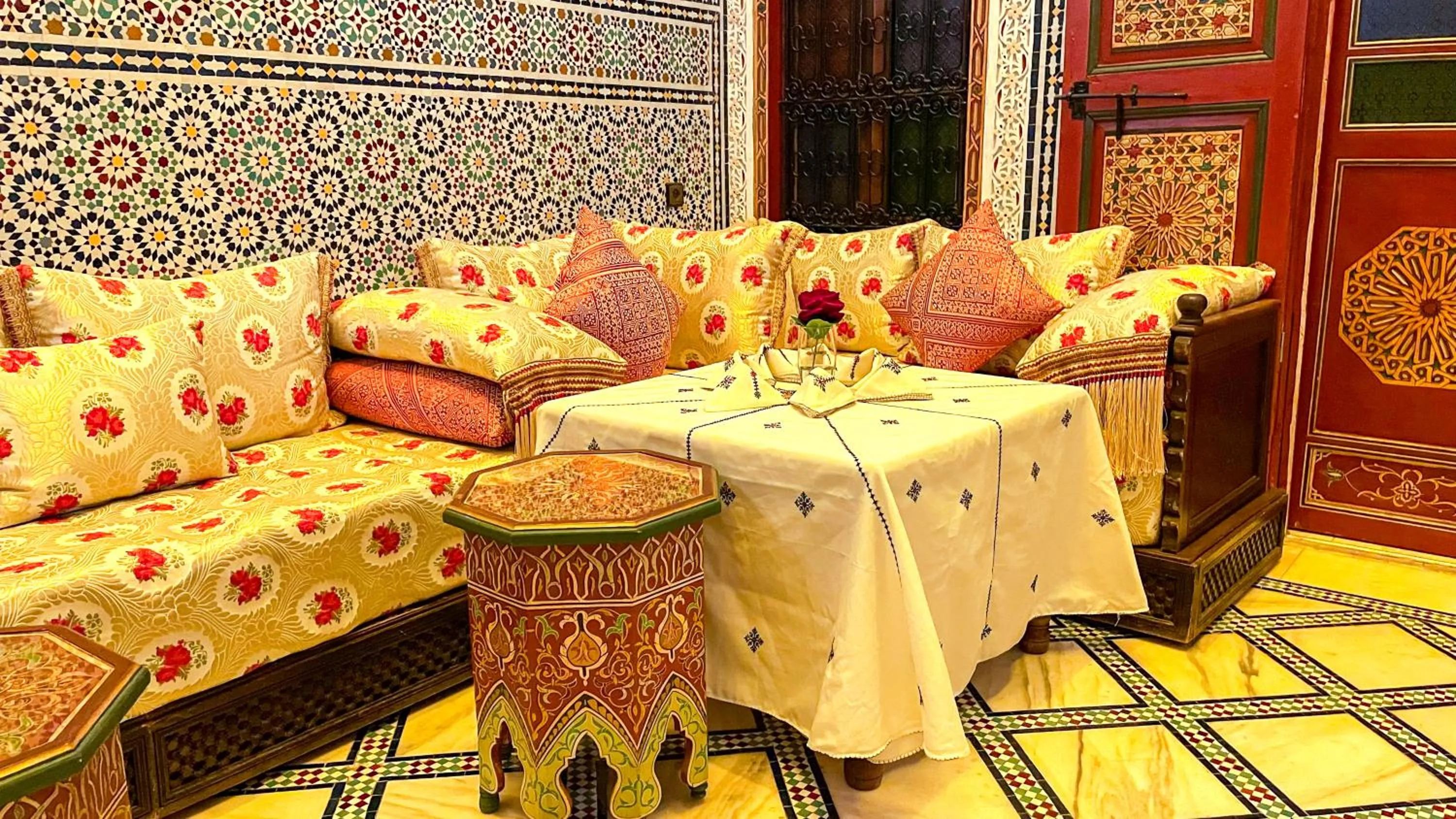 Living room in Riad Dar El Ouedghiri