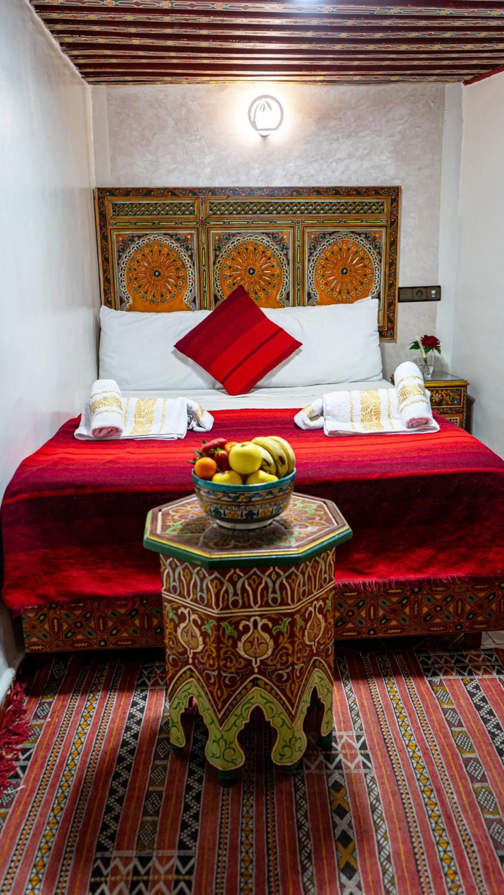 Bed in Riad Dar El Ouedghiri