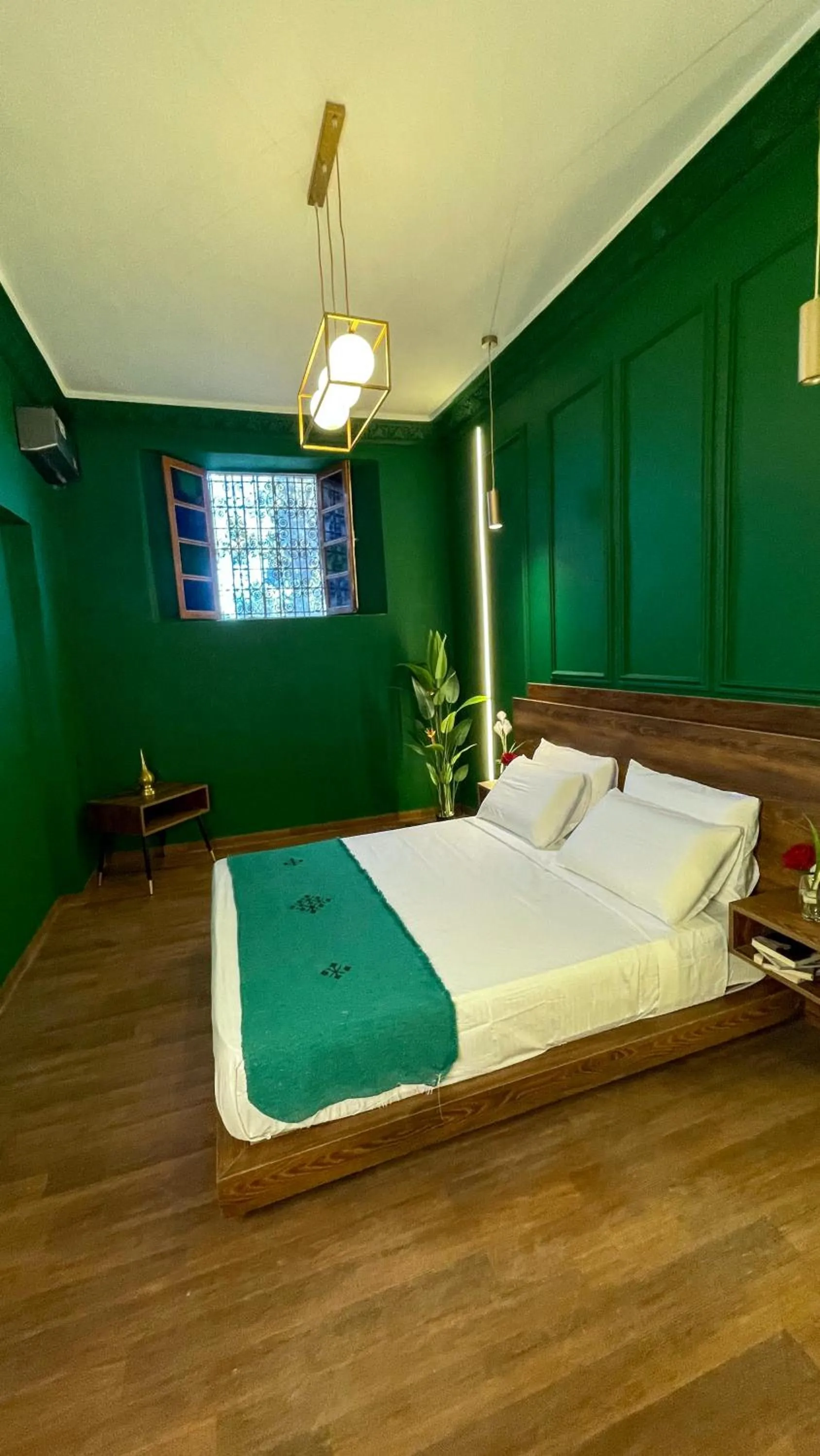 Bed in Riad Dar El Ouedghiri