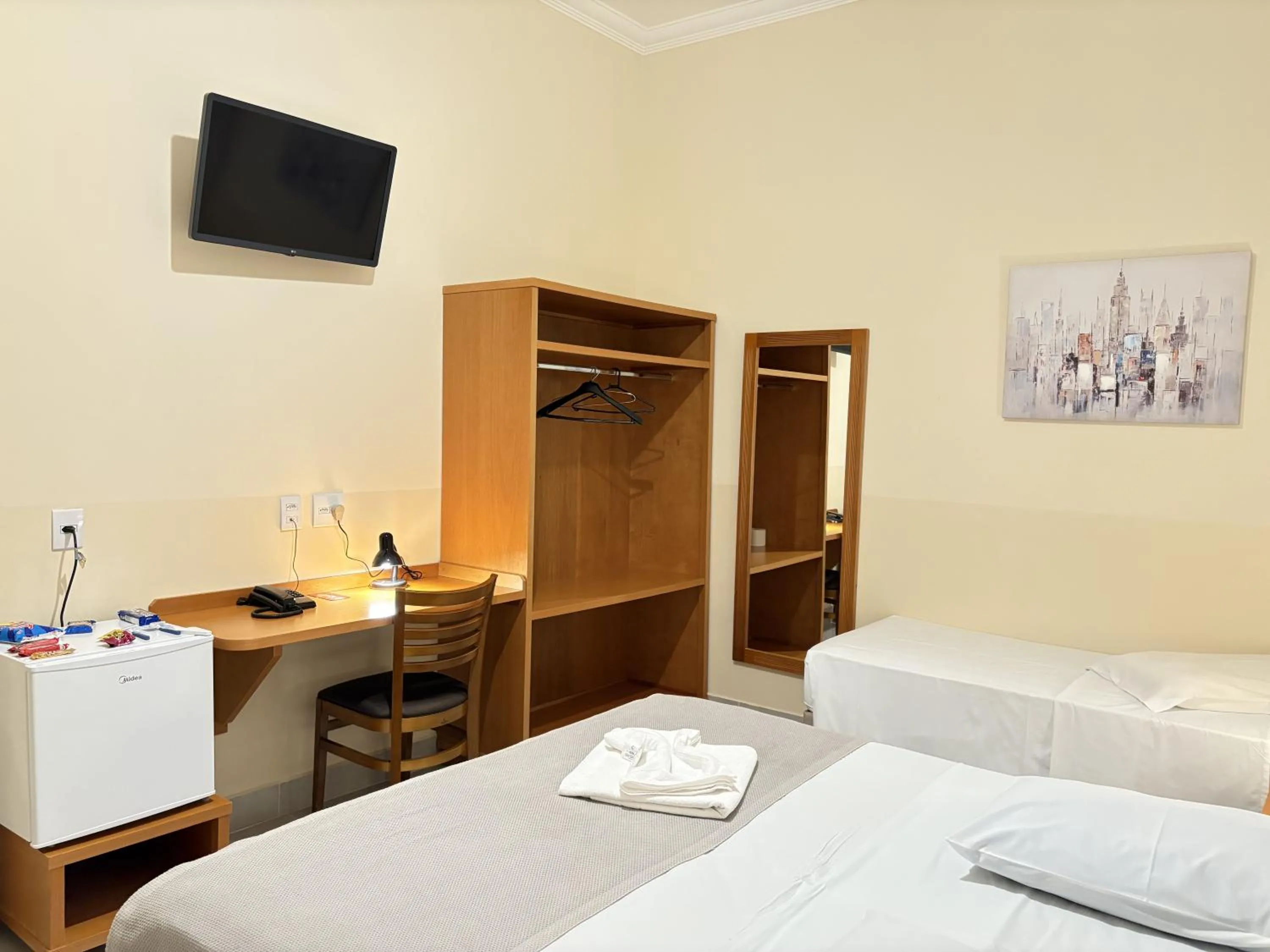 Bedroom, Bed in Hotel Casa Grande Orlândia SP