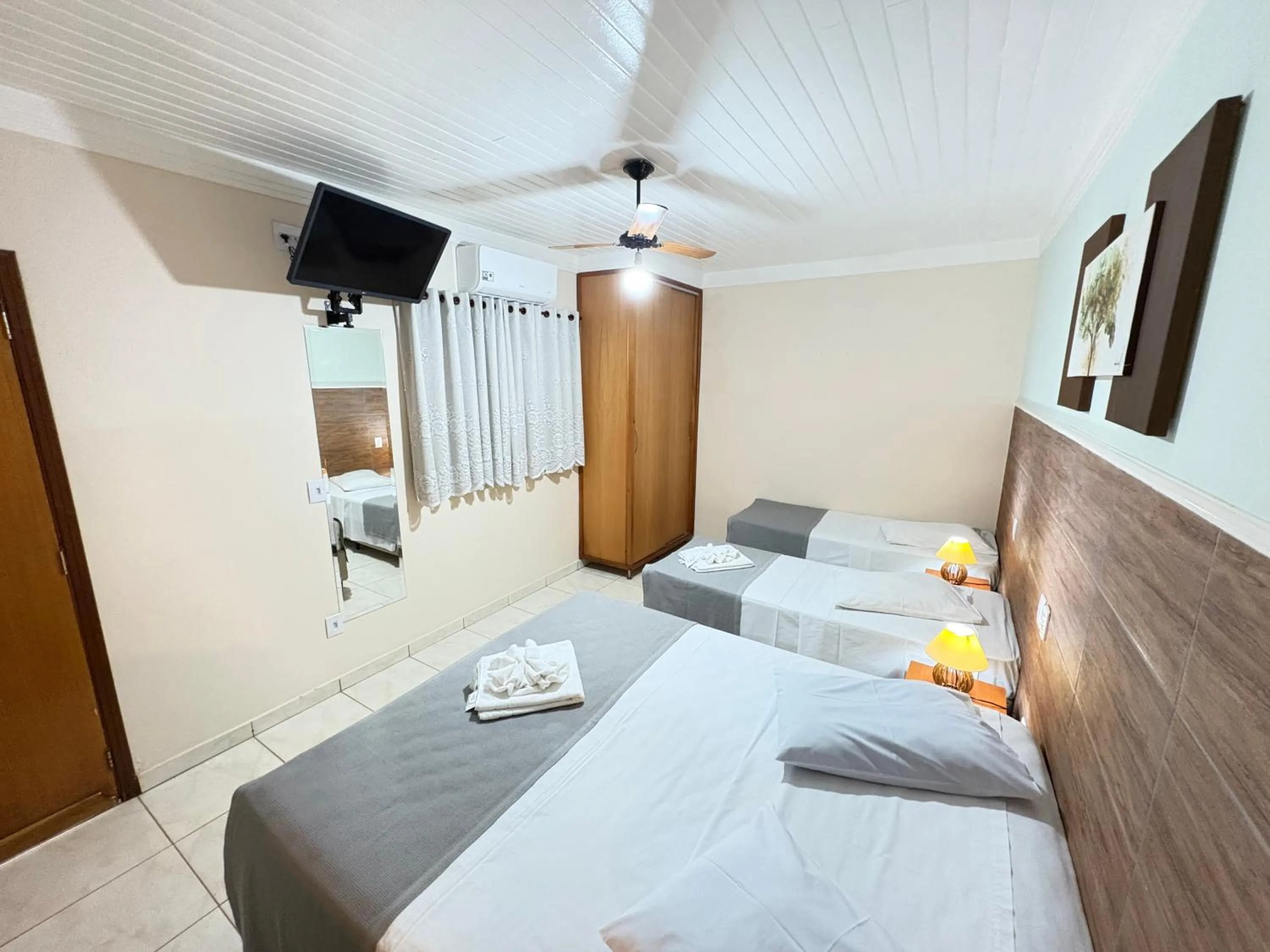 Bedroom, Bed in Hotel Casa Grande Orlândia SP